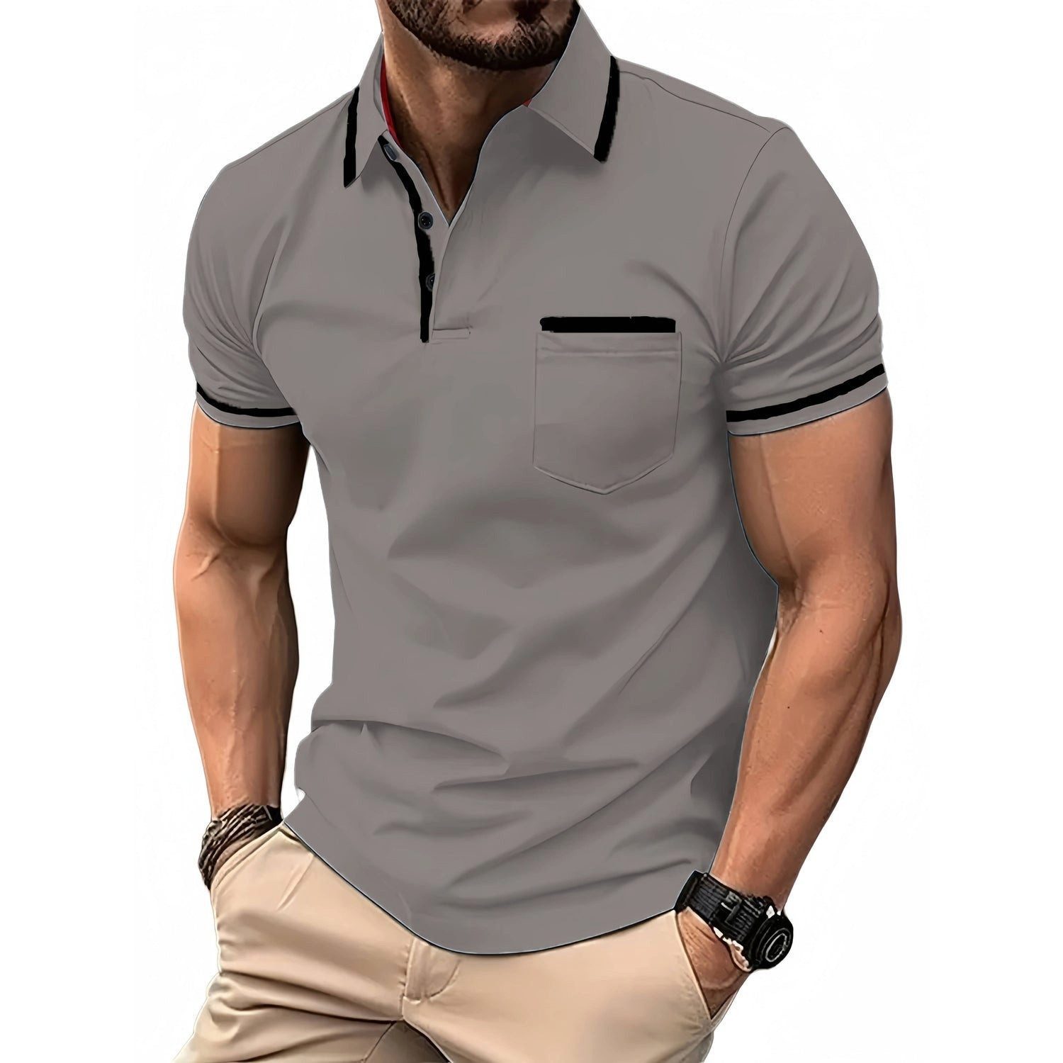 YRIIOMO Kurzarmshirt Herren POLO Shirt mit günstig online kaufen