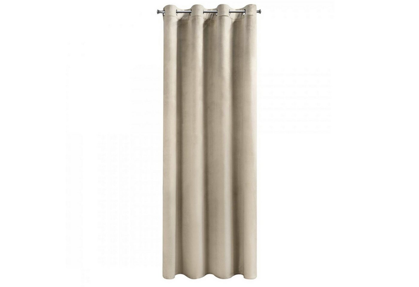 Design91 Vorhang Samtvorhänge 140x250 cm (1 St), Ösen, blickdicht, Samt, Wohnzimmer