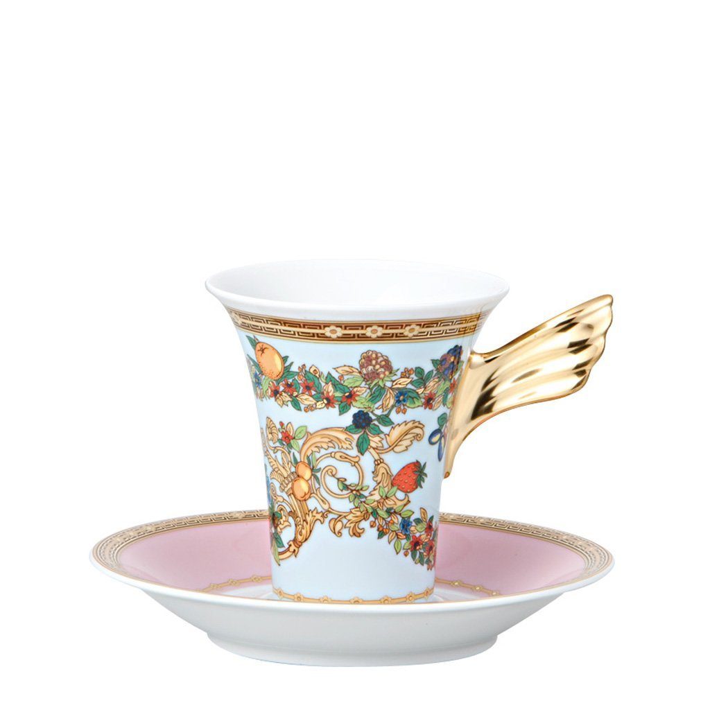 Rosenthal meets Versace Tasse Ikarus Le jardin de Versace Kaffeetasse 2-tlg., Porzellan