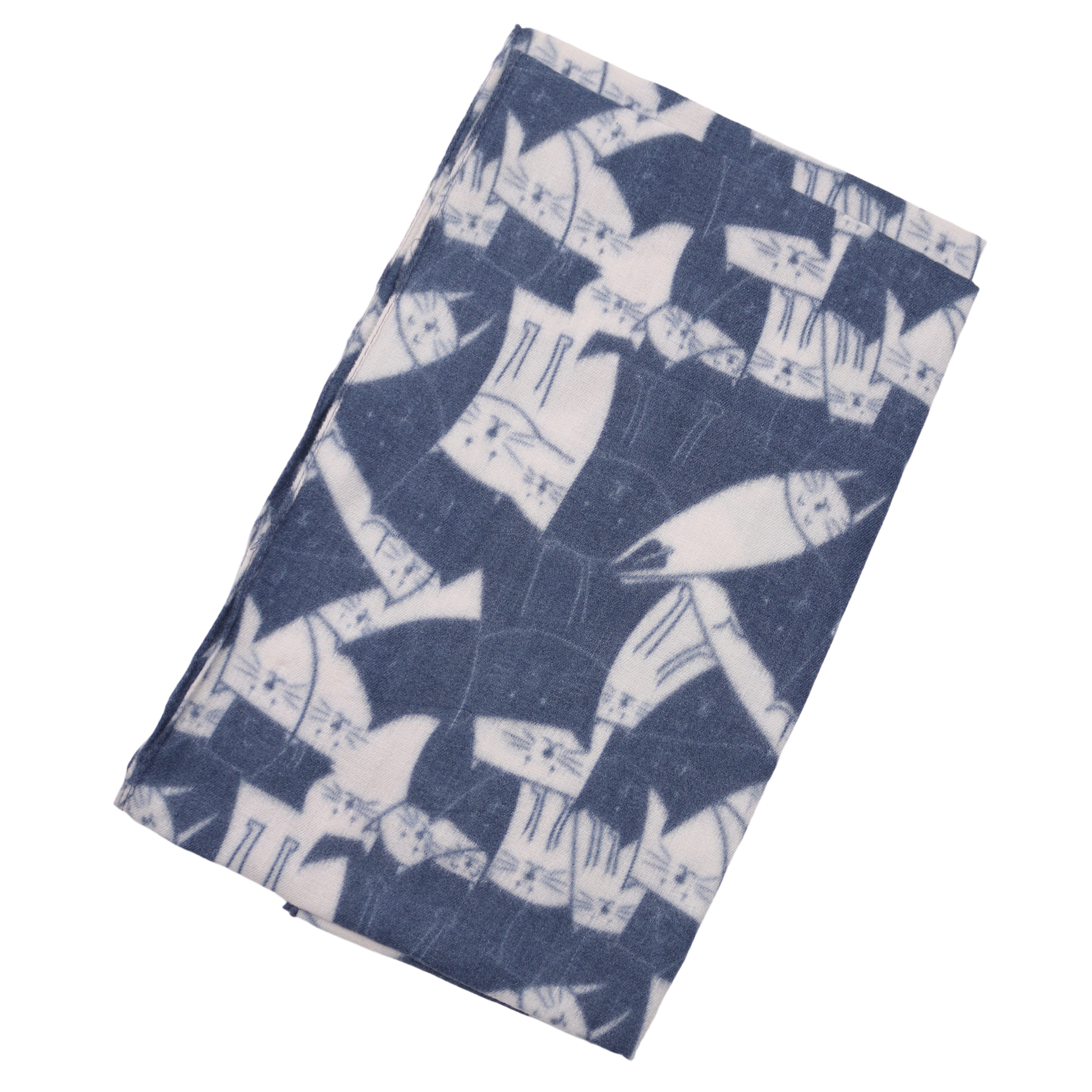 MIRROSI Loop Damen Loopschal, etwas dickerer Stoff, mit Katzen-Print, (ca.160x40cm, zweimal um den Hals wickelbar, Neue Kollektion Herbst/Winter 2026), superweicher Winterschal, dicker Schlauchschal