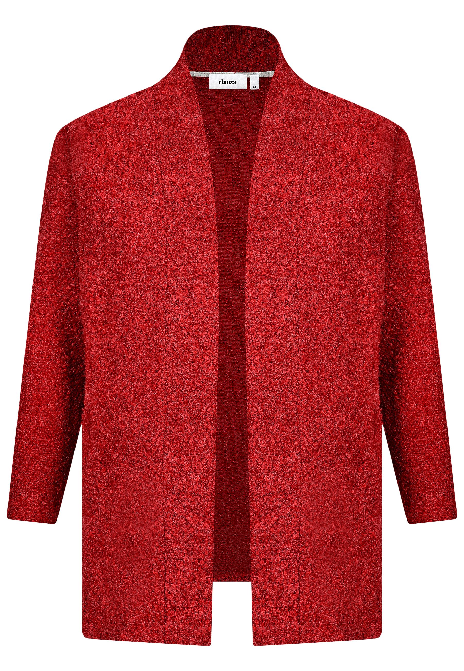 elanza Cardigan Strick-Cardigan in Rot (1-tlg) günstig online kaufen