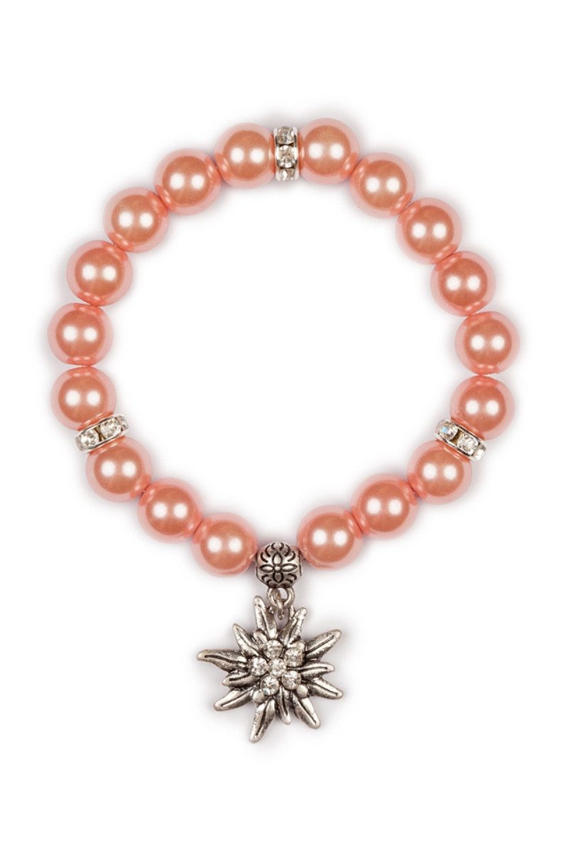Alpenflüstern Armband Armband Damen - FIONA - creme, rosa