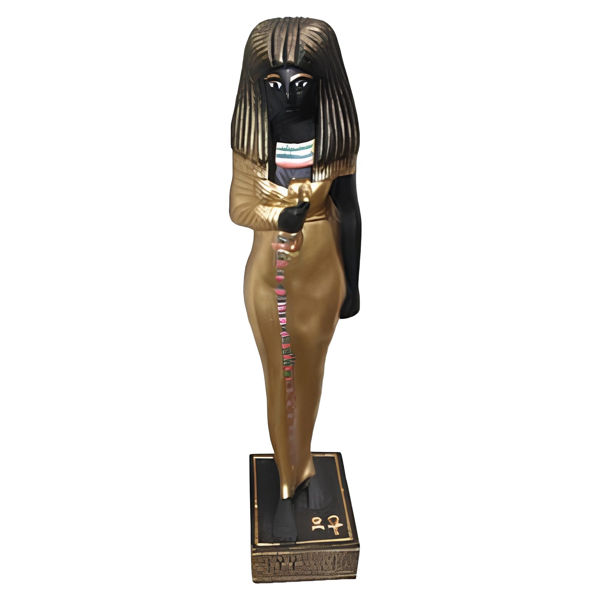 Xlmoebel Dekofigur Statue der ägyptischen Königin Kleopatra in antikem Stil aus (Skulptur E31-35cm), Hergestellt in Europa