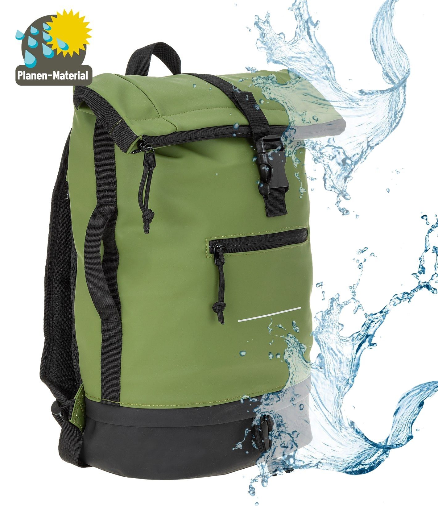 ELEPHANT Freizeitrucksack Time Bag aus Plane mit Bodenfach, Rucksack Laptop günstig online kaufen
