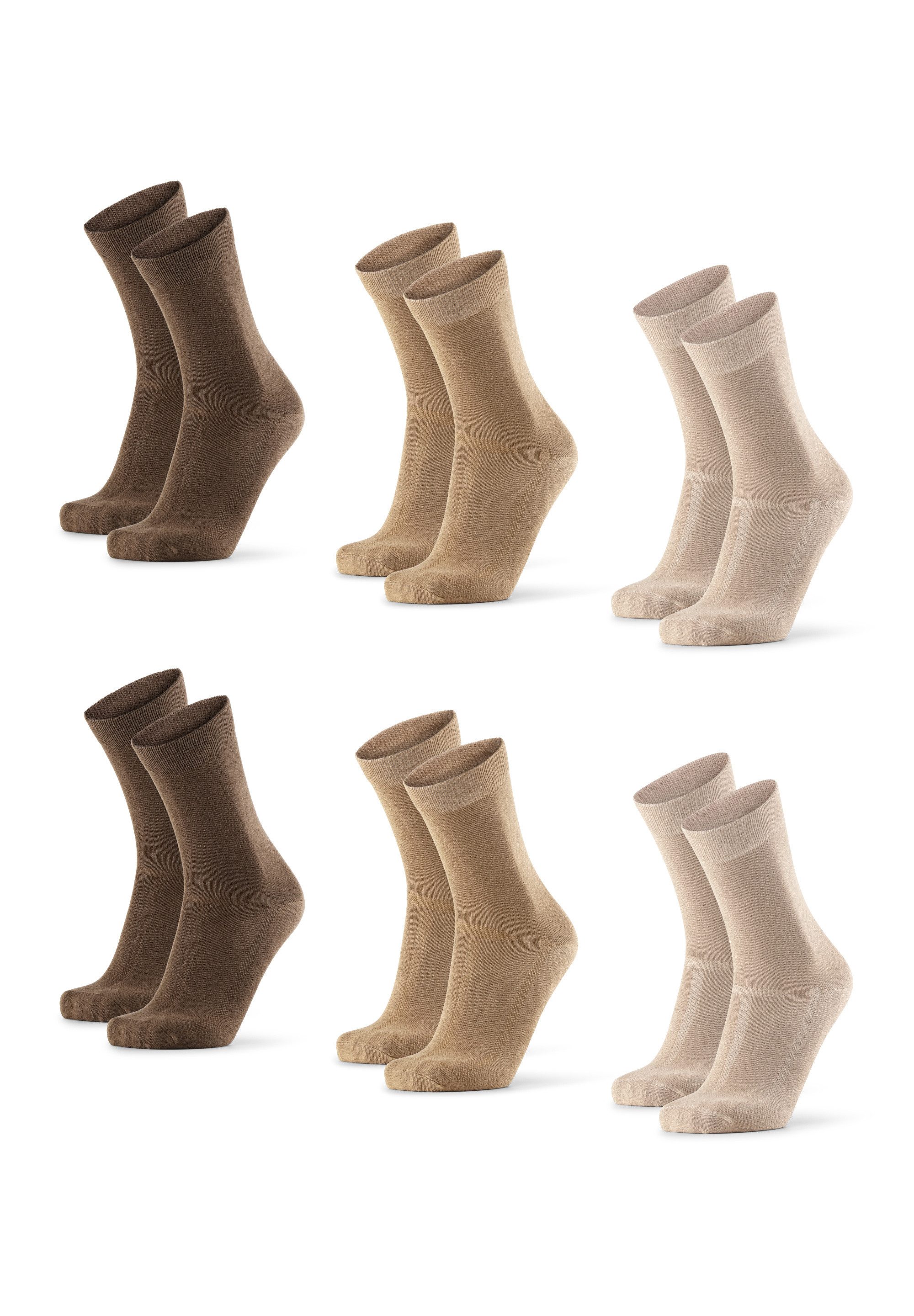 DANISH ENDURANCE Basicsocken Bamboo Business (6-Paar) Ultraweich, Unisex, halten die Füße frisch & trocken