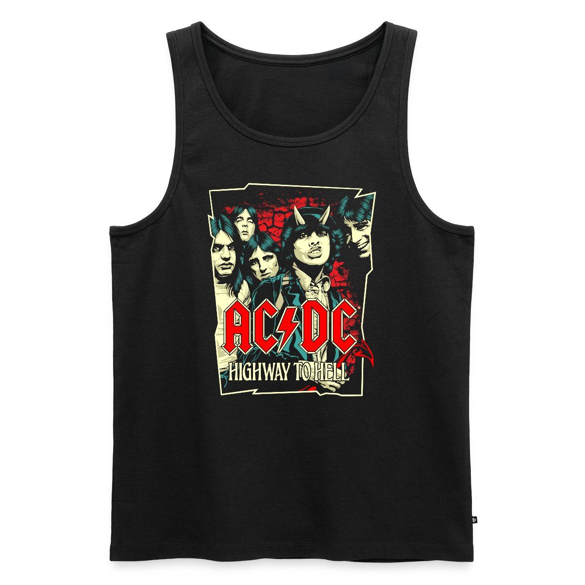 Spreadshirt T-Shirt AC/DC Bandlogo Bild Highway günstig online kaufen