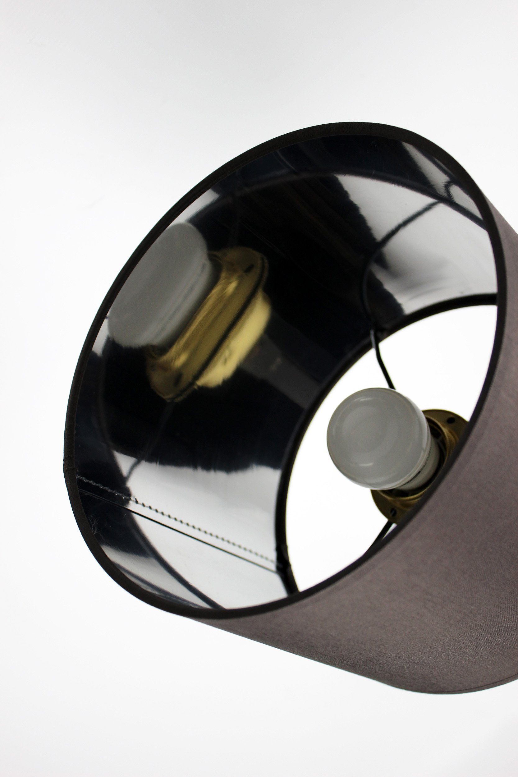 Signature Home Collection Lampenschirm Handgefertigter Lampenschirm klein schwarz weiß in Stoff Zylinder, moderne Zylinderform