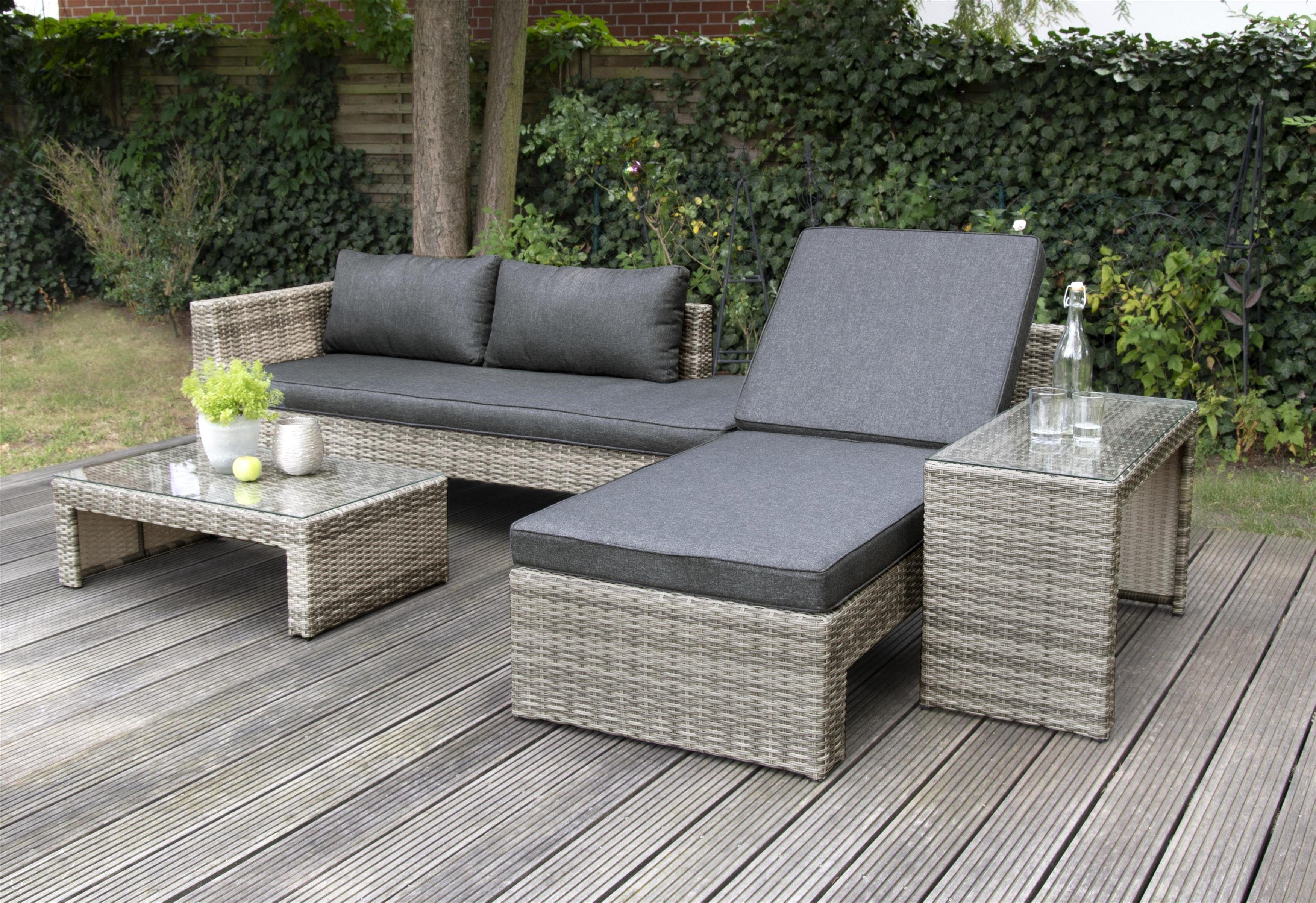 bellavista Home&Garden® Loungeset »Multifunktionslounge Maximum braun