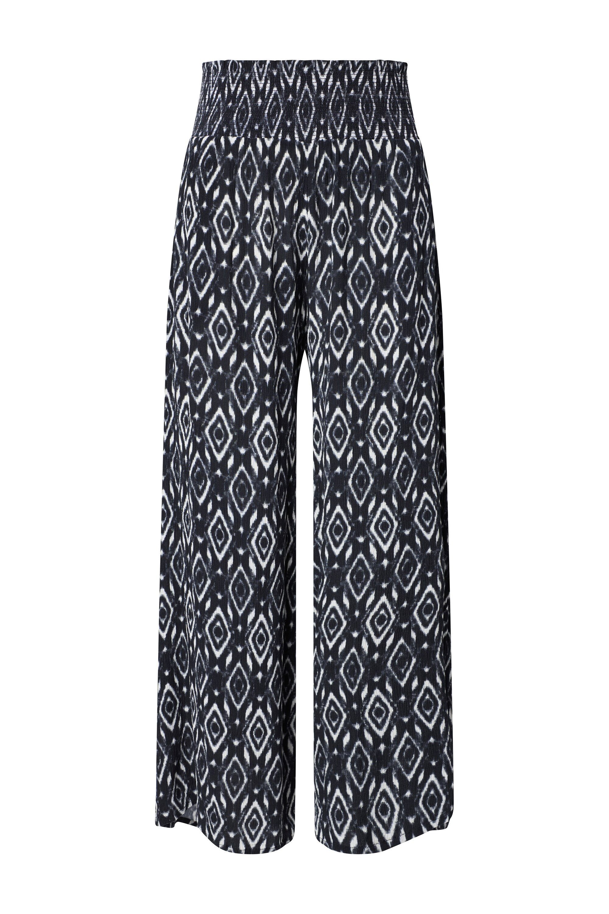Ulla Popken Funktionshose Hose Rose Hosenrockoptik weites Bein Smokbund