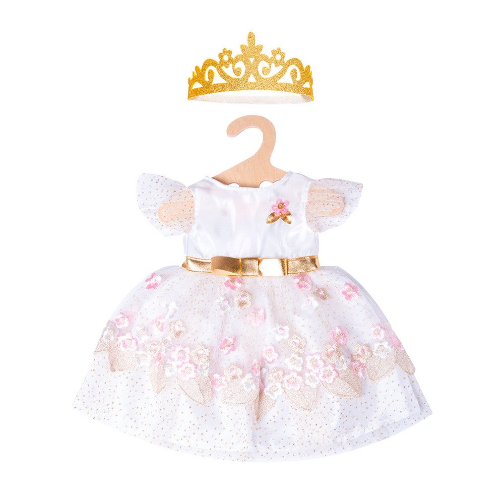 Heless Babypuppe Puppen-Prinzessinnenkleid - Kirschblüte - mit goldener Kro günstig online kaufen