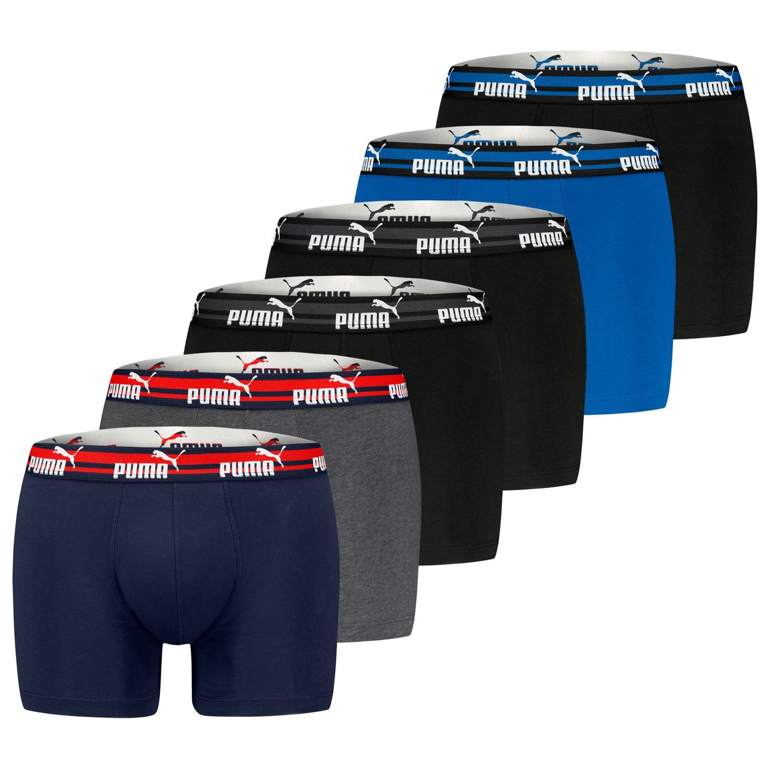 PUMA BODYWEAR Boxershorts Everyday Boxer (Sparpack, 6er-Pack) Boxershorts PUMA MEN EVERYDAY BOXER 6er Pack