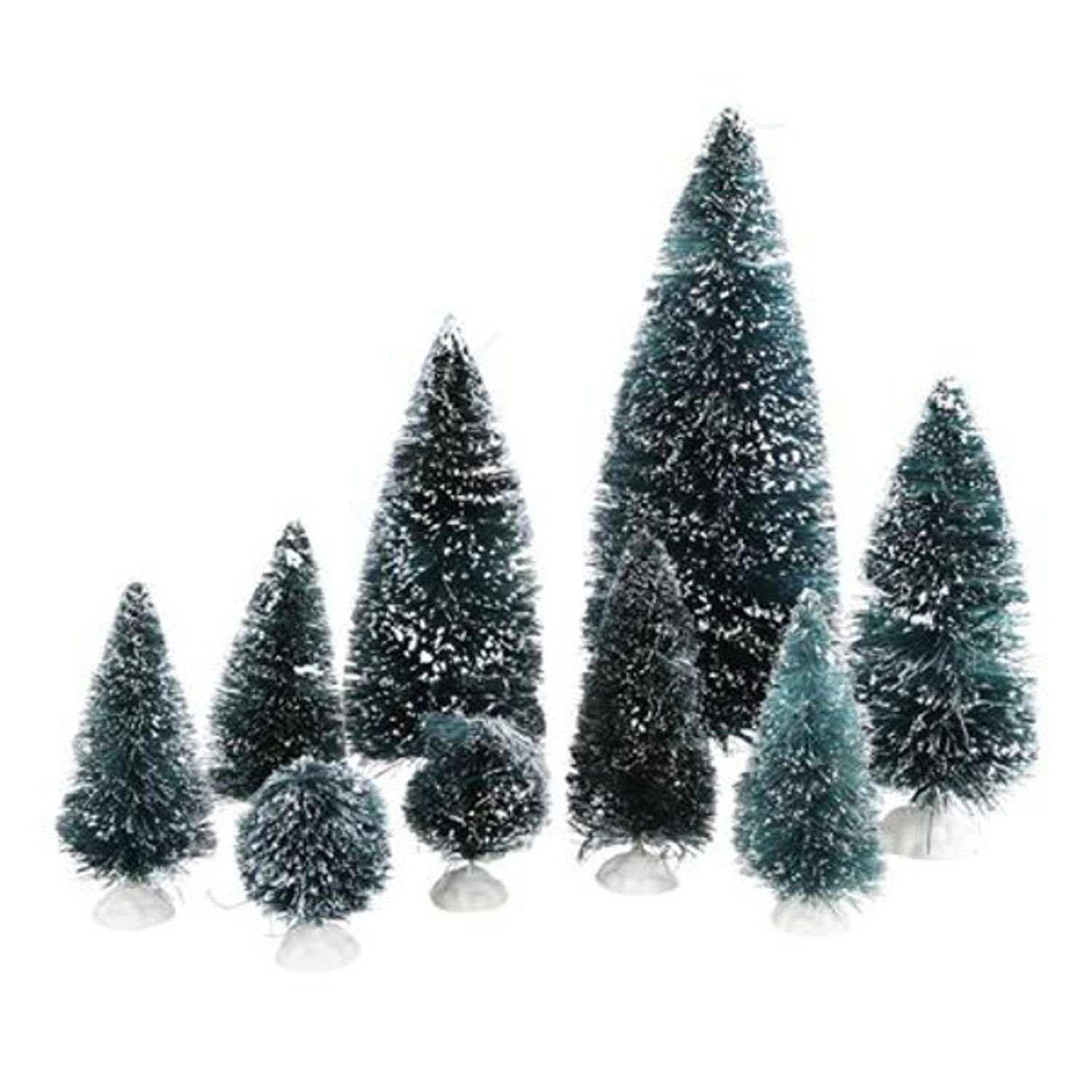 New Home Künstlicher Weihnachtsbaum Dekotannen 9er-Set beschneit Tannenbaum Weihnachtsbaum Weihnachtsdeko | Künstliche Weihnachtsbäume