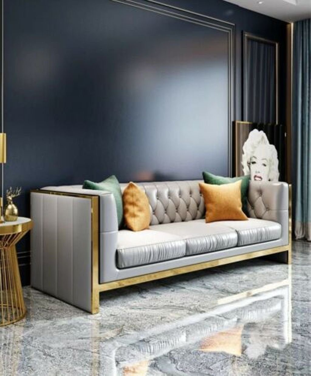 JVmoebel Sitz Set Garnitur Polster Couch 3+2+2 Sofa Komplett samt Wohnzimmer-Set, Luxus