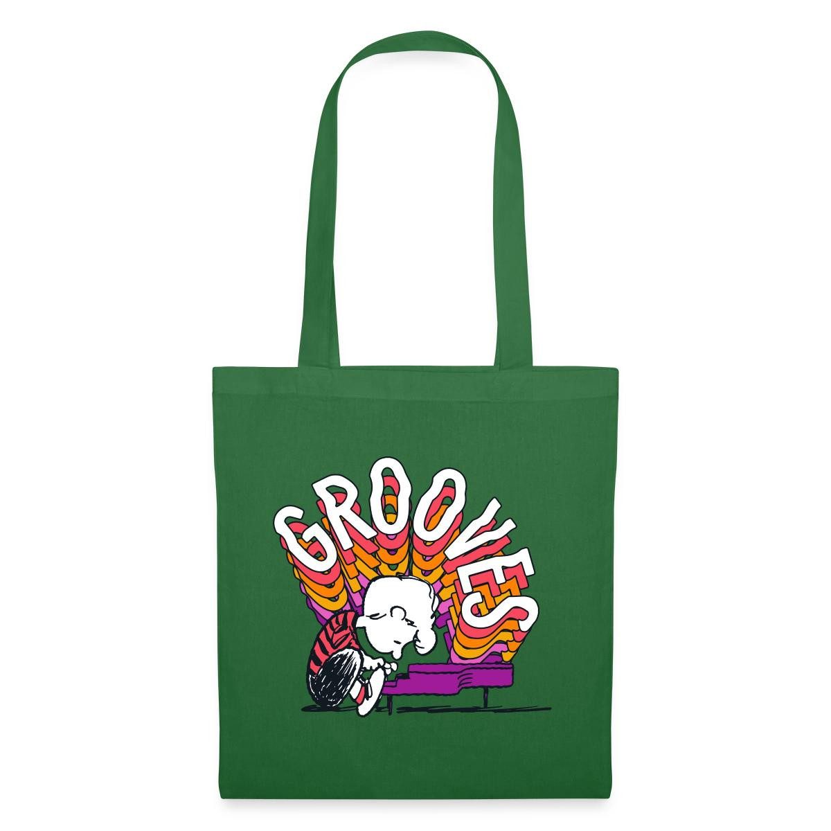 Spreadshirt Henkeltasche Peanuts Schroeder Grooves Musik Am Klavier Stoffbeutel (1-tlg)