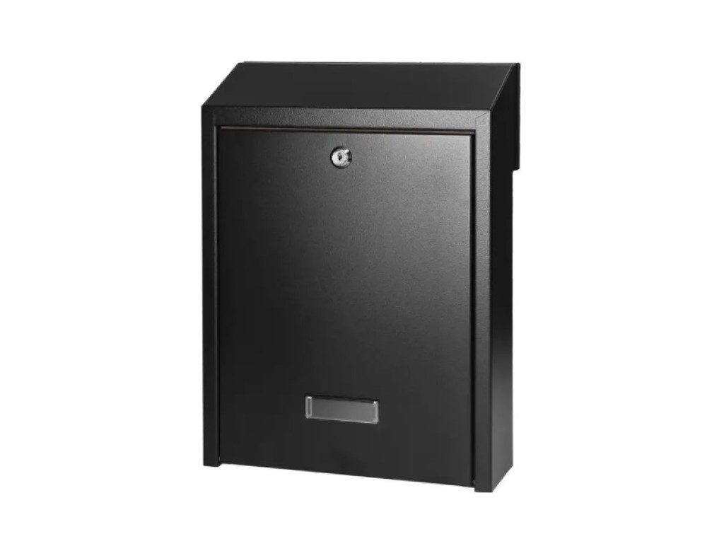 Orno Briefkasten ORNO Briefkasten FIJI schwarz, Durchwurf, Stahl
