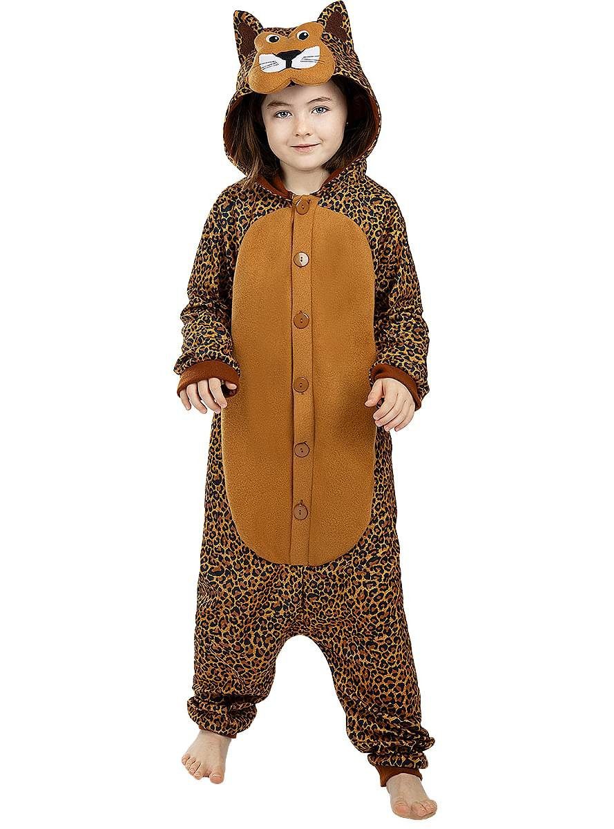 Funidelia Kostüm Leoparden Onesie Faschingskostüm Kinder Karneval, Gemütlicher Overall für wilde Katzen