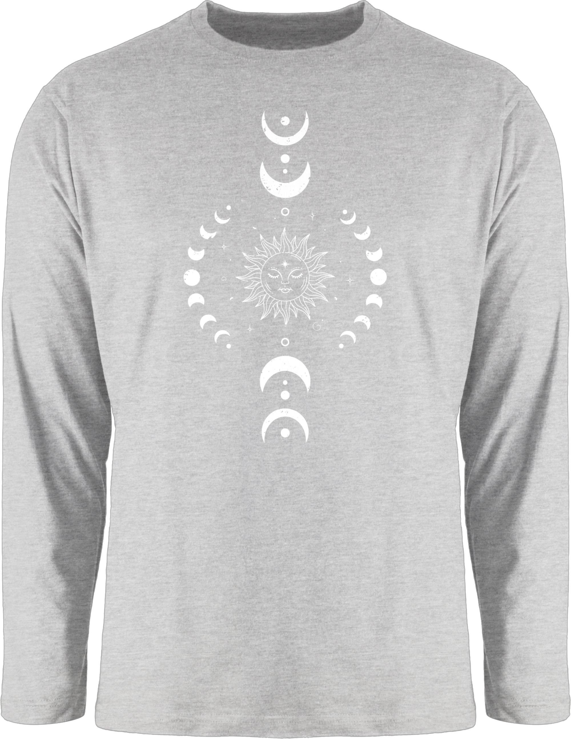 Shirtracer Rundhalsshirt Yoga Namaste Mandala Chakra Mondphase Yoga günstig online kaufen