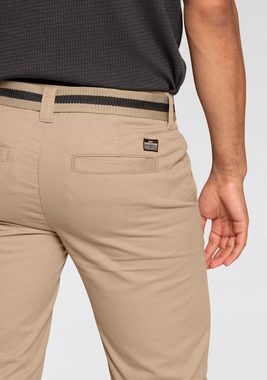 Bruno Banani Chinoshorts inklusive Gürtel