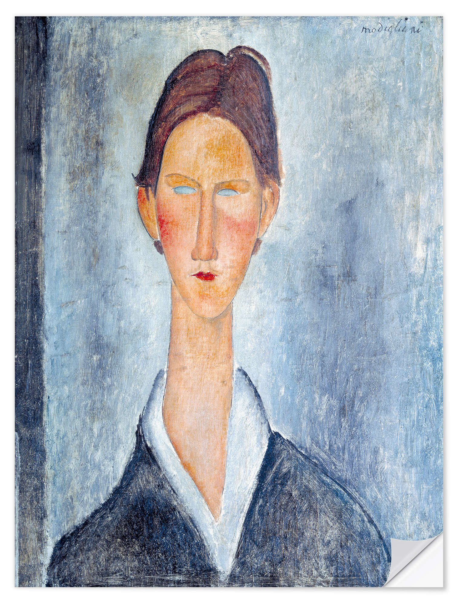 Posterlounge Wandfolie Amedeo Modigliani, Portrait eines Schülers, Malerei