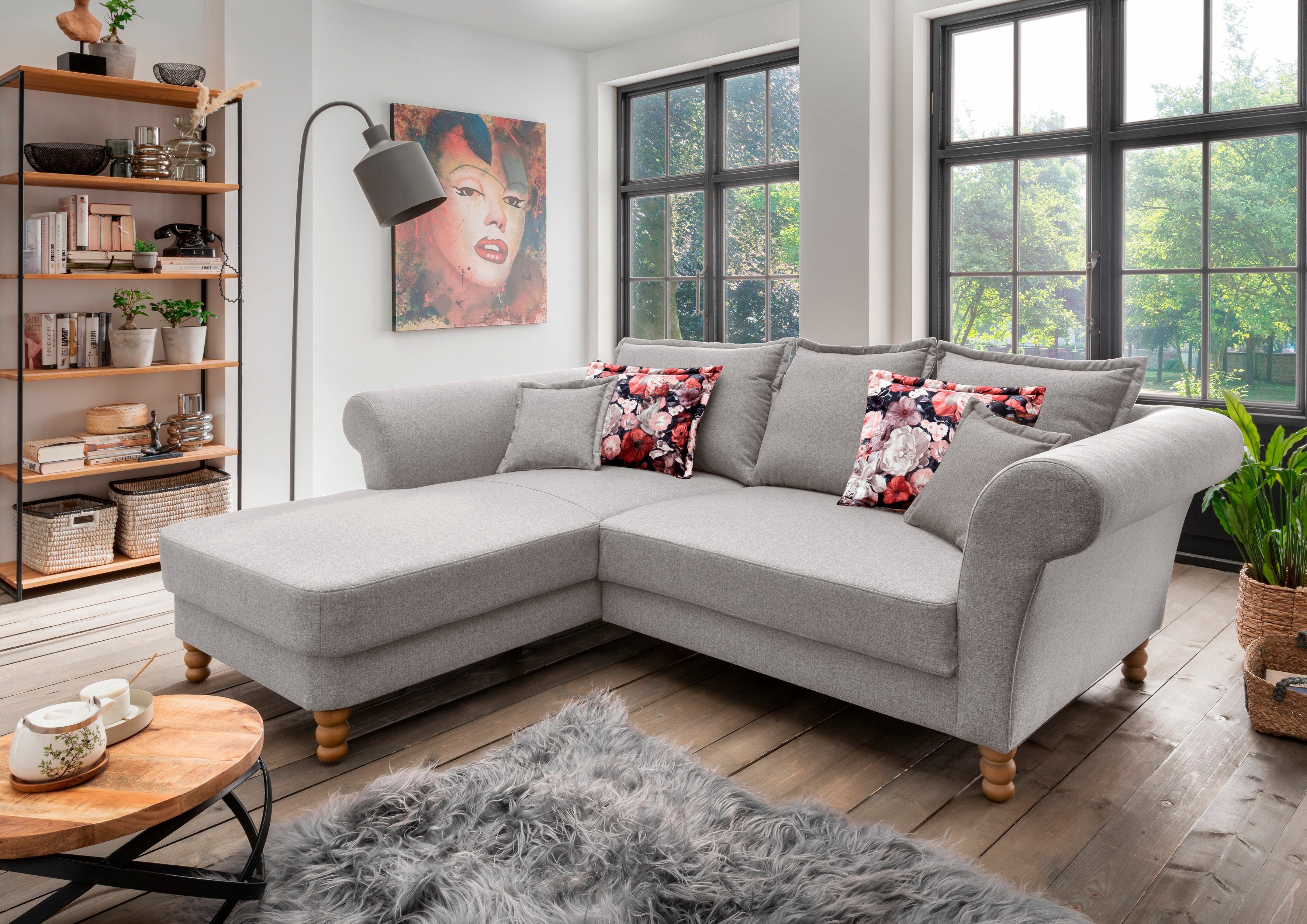 Home affaire Ecksofa Tassilo Mega Polsterecke günstig online kaufen