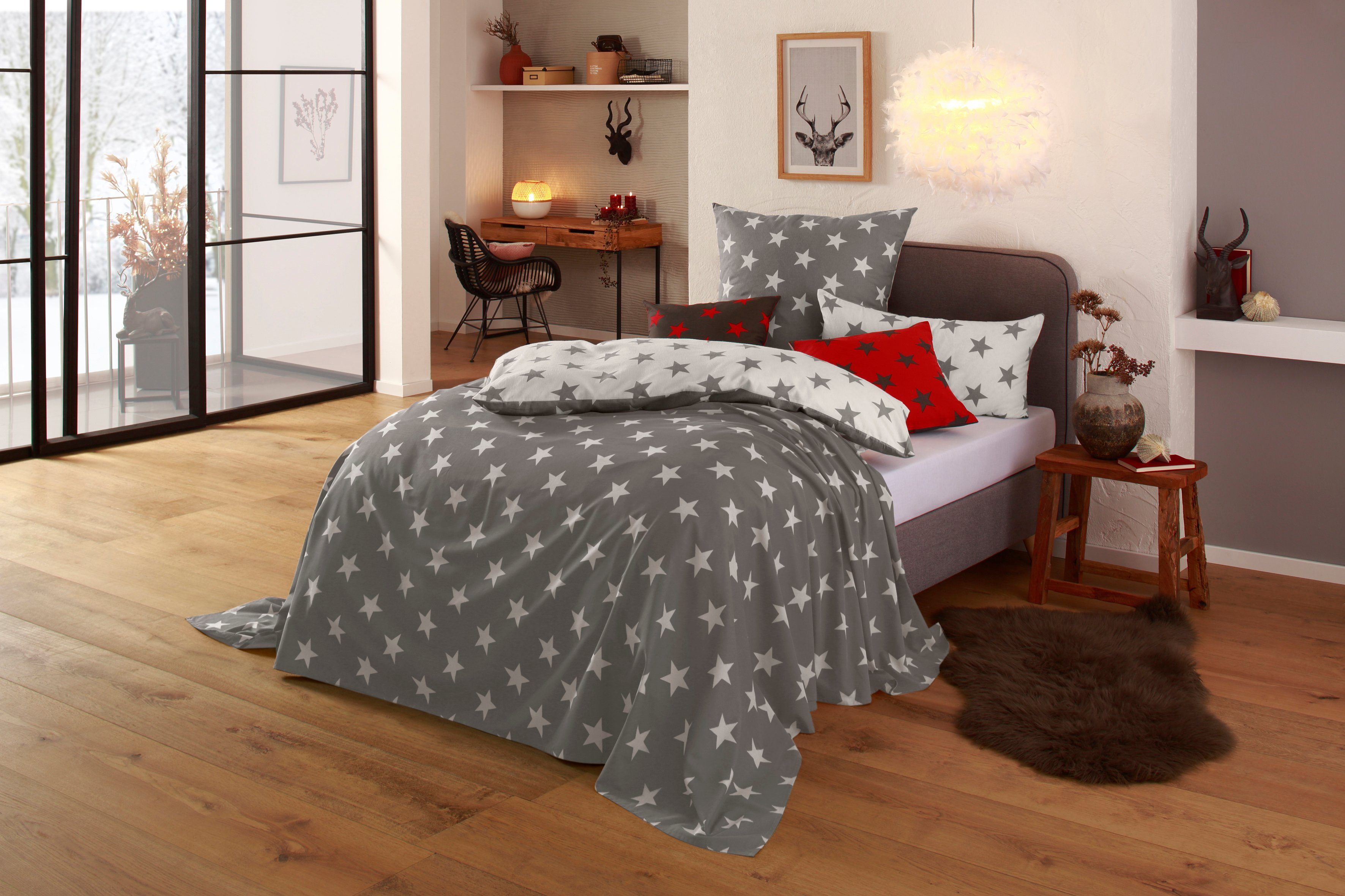 my home Tagesdecke Stella leichte Tagesdecke im Sterne-Design, für Kinder u günstig online kaufen