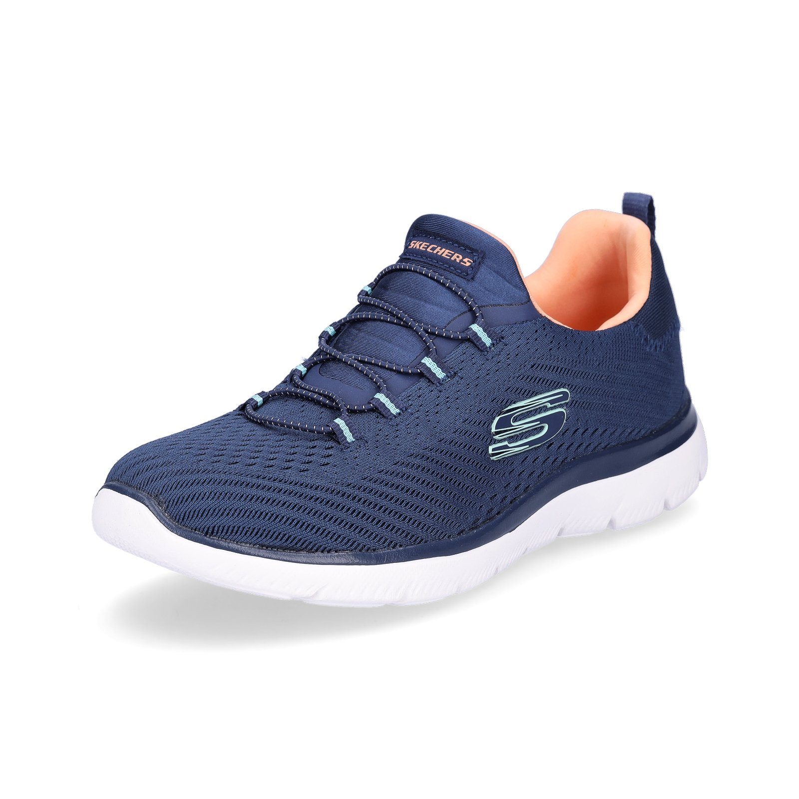 (20202760) Sneaker Blau Slip-on Skechers blau Sneaker Summits Damen Skechers