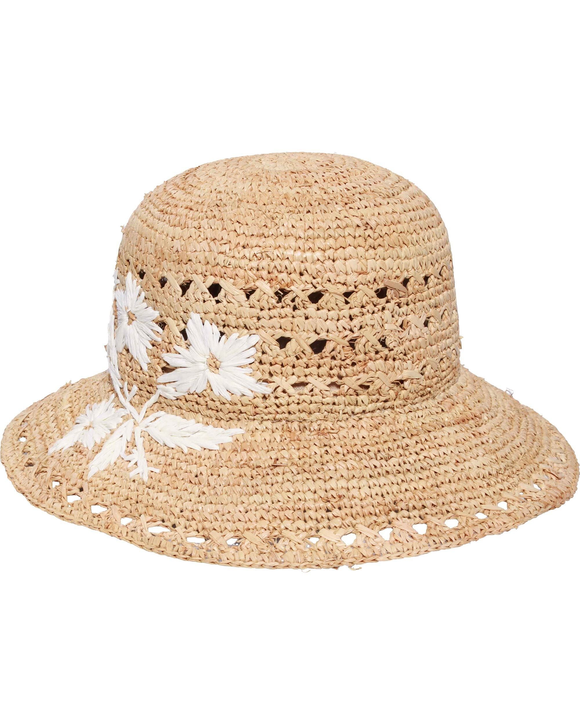 Loevenich Sonnenhut Loevenich Strohhut mit Blumen-Stickerei (keine)