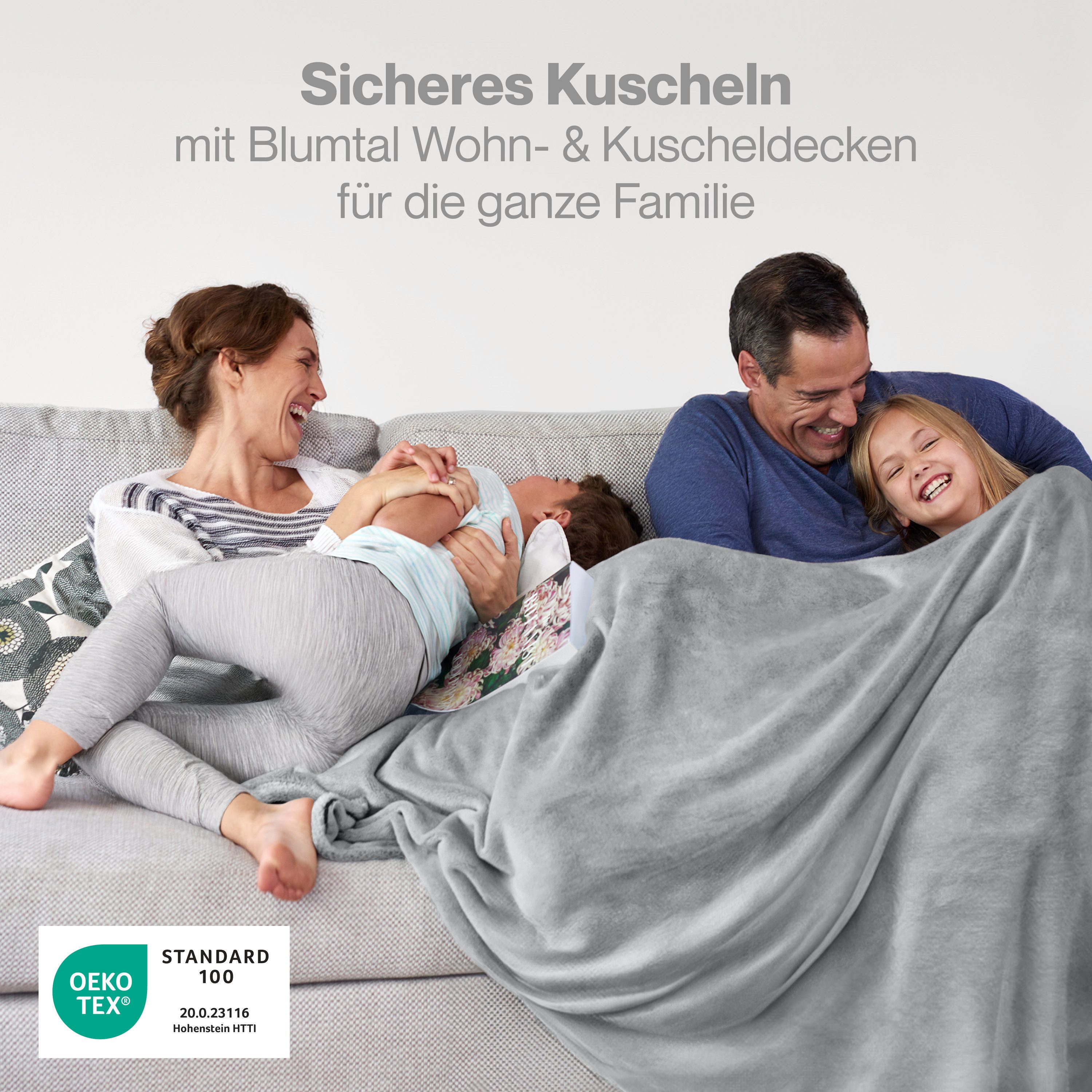 Wohndecke Kuschelige Fleecedecke, Oeko-Tex zertifizierte Decke, günstig online kaufen