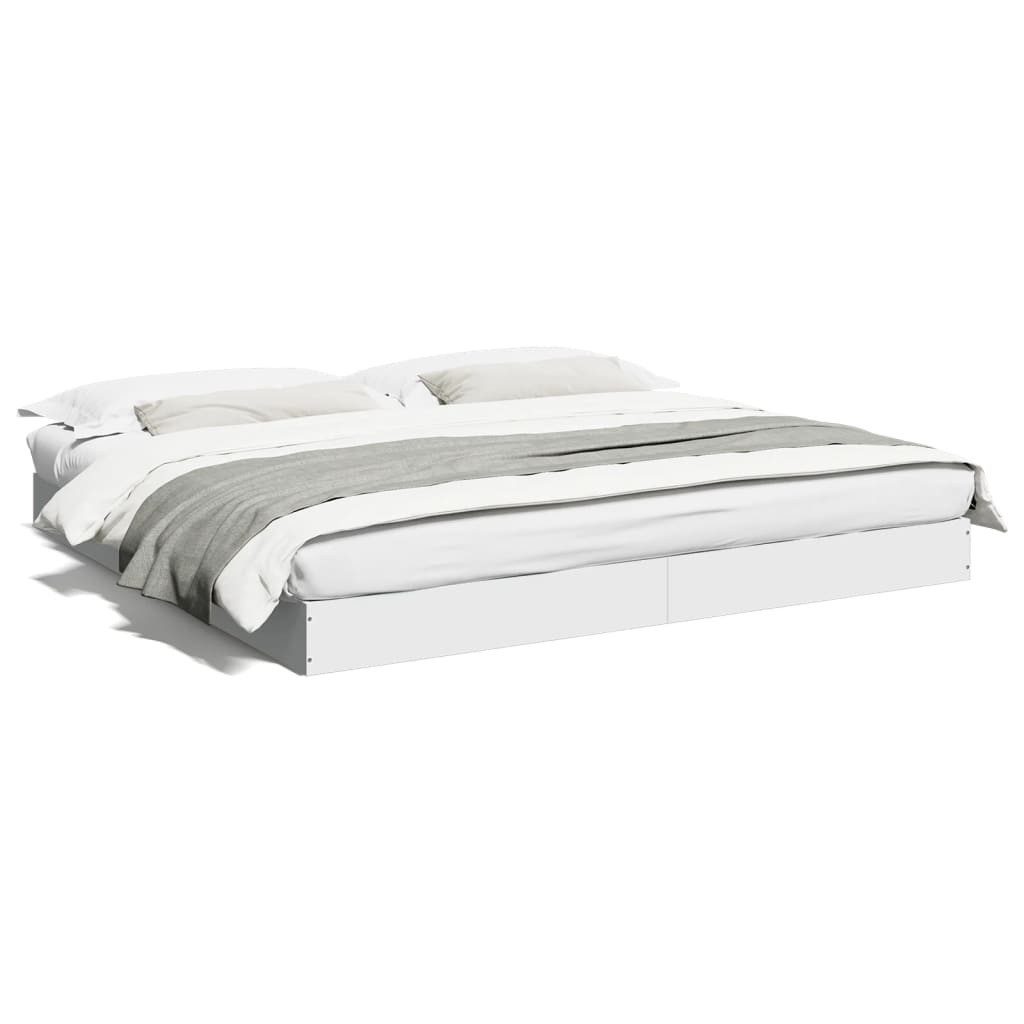 vidaXL Bettgestell, Bettrahmen Weiß 180x200 cm günstig online kaufen