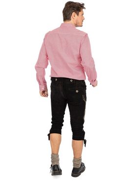 Almsach Trachtenhemd Hemd Stehkragen 175CO rot (Slim Fit)