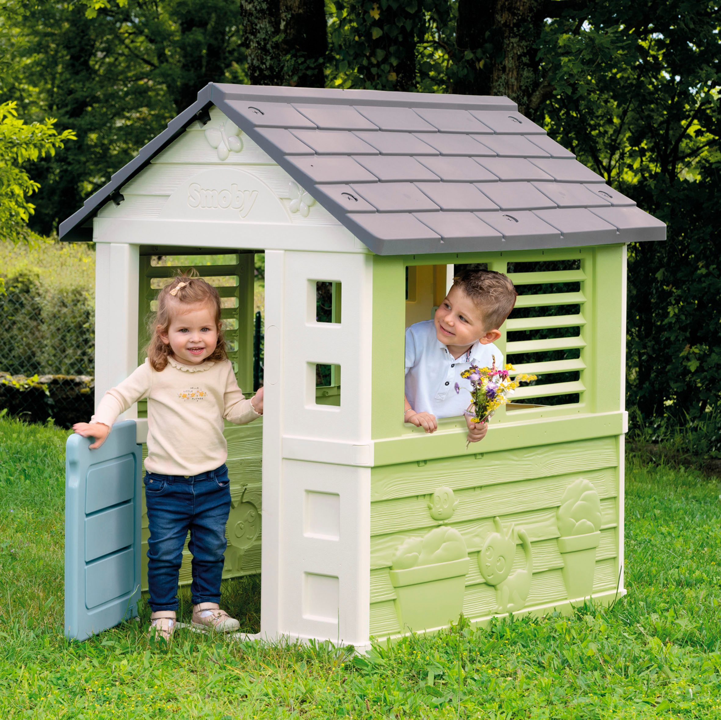 Smoby Spielhaus Smoby Life, Spielhaus Jolie, UV- und witterungsbeständig; Made in Europe