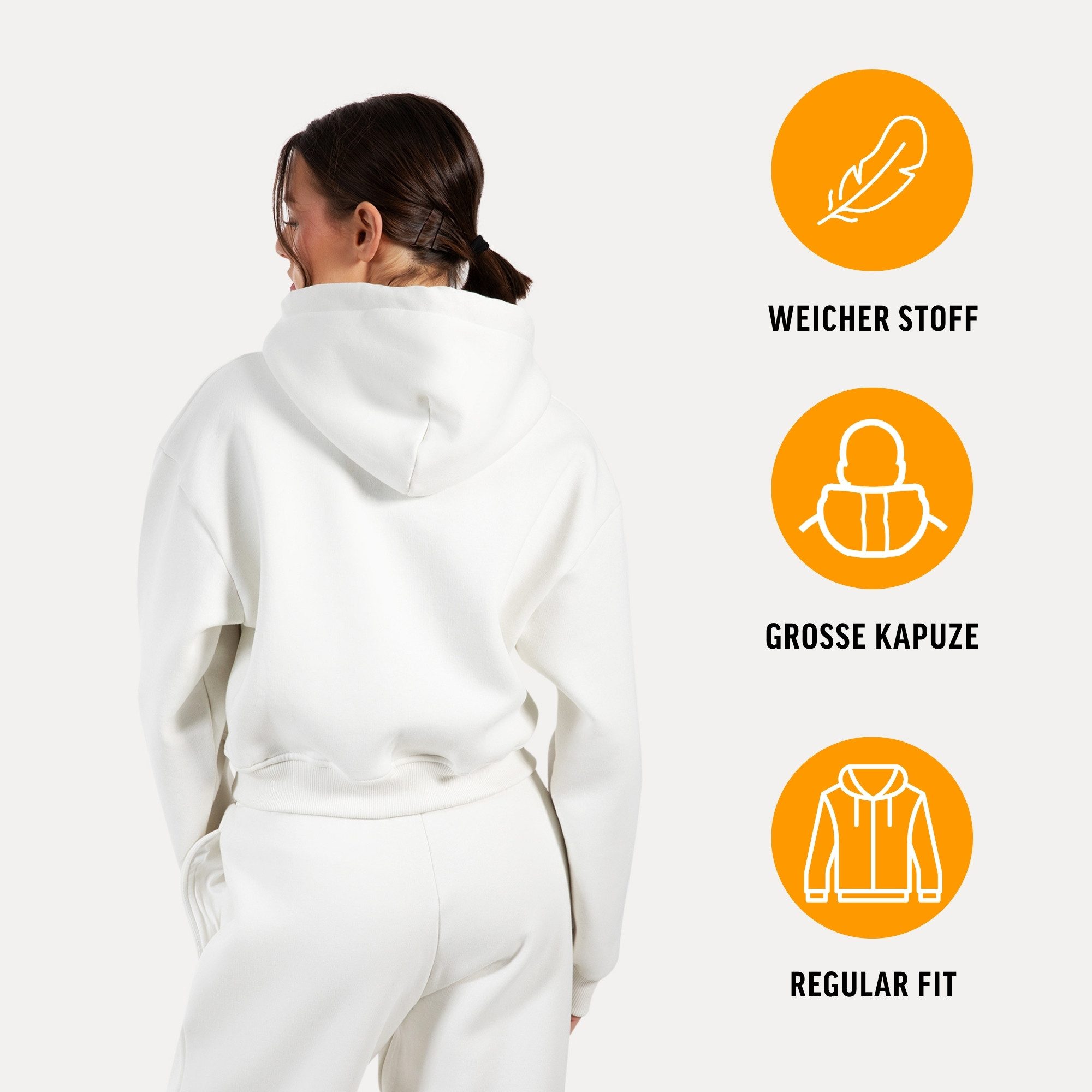 Smilodox Kapuzenstrickjacke Enara, Strickjacke mit Frontzipper und Kängurut günstig online kaufen