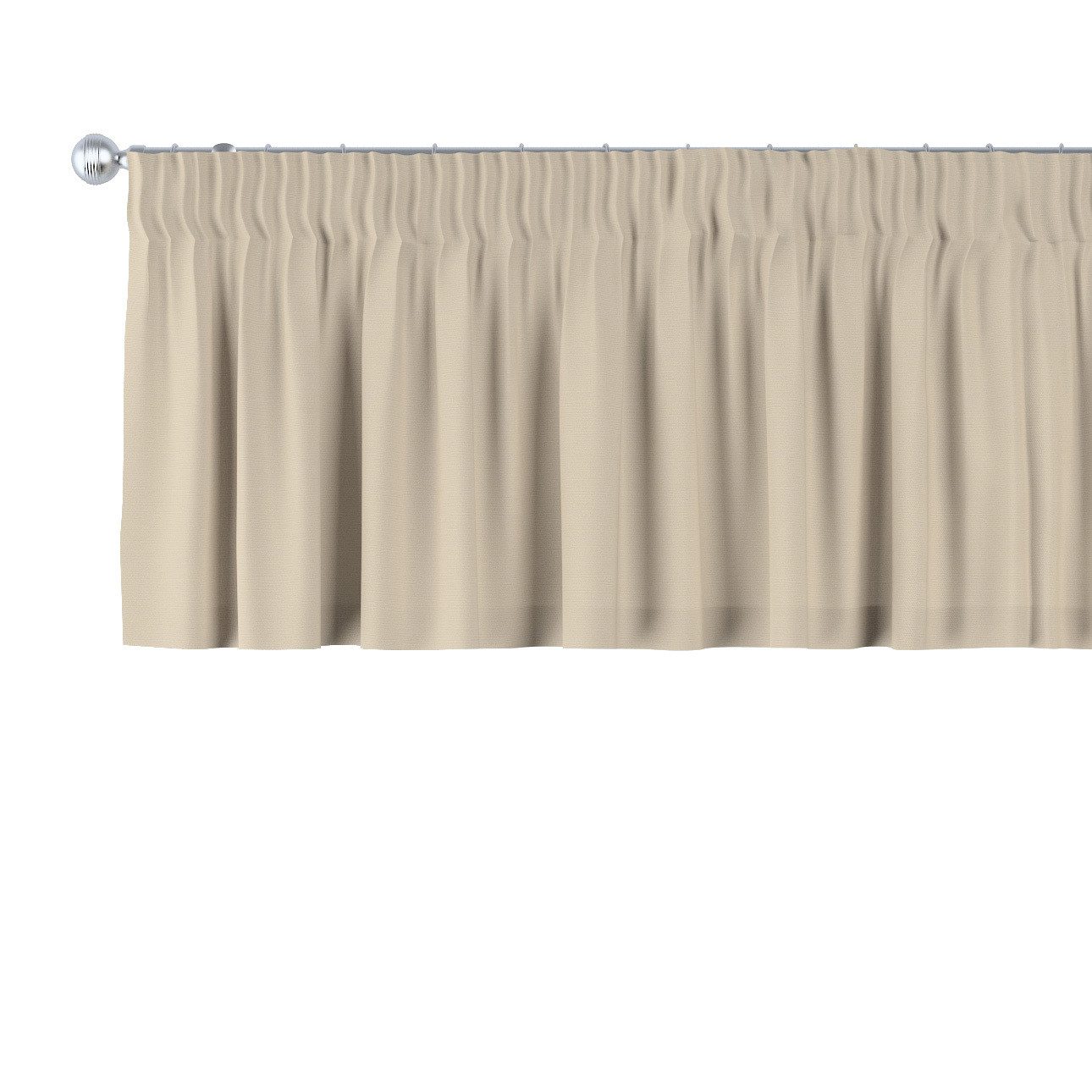 Dekoria Vorhang mit Kräuselband 130 x 40 cm, Cotton Panama