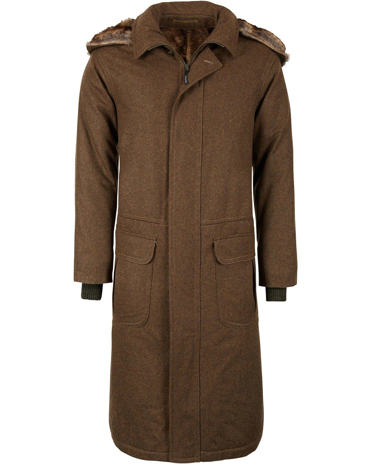 Rascher Wintermantel Ansitzmantel Kuno mit Webpelz günstig online kaufen