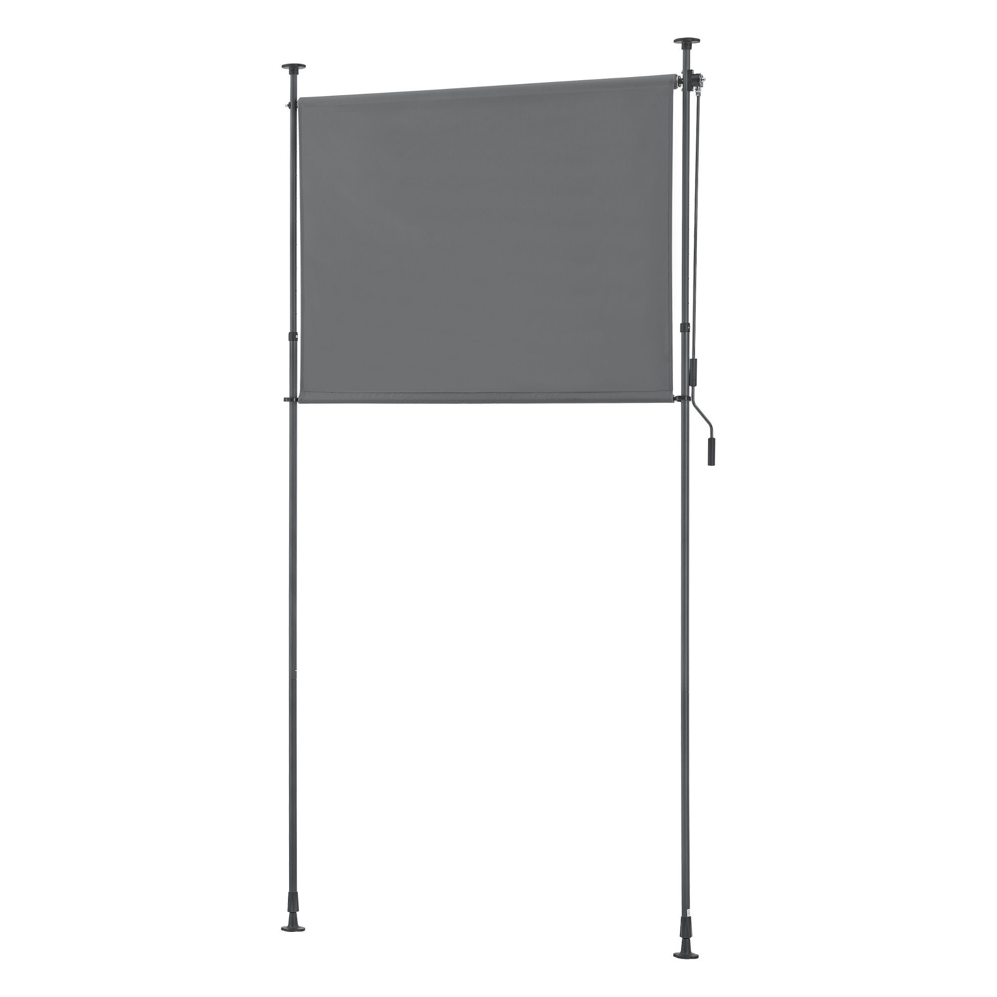 pro.tec Senkrechtmarkise »Cimarra« Outdoor-Sichtschutz Dunkelgrau 120 x 270 günstig online kaufen