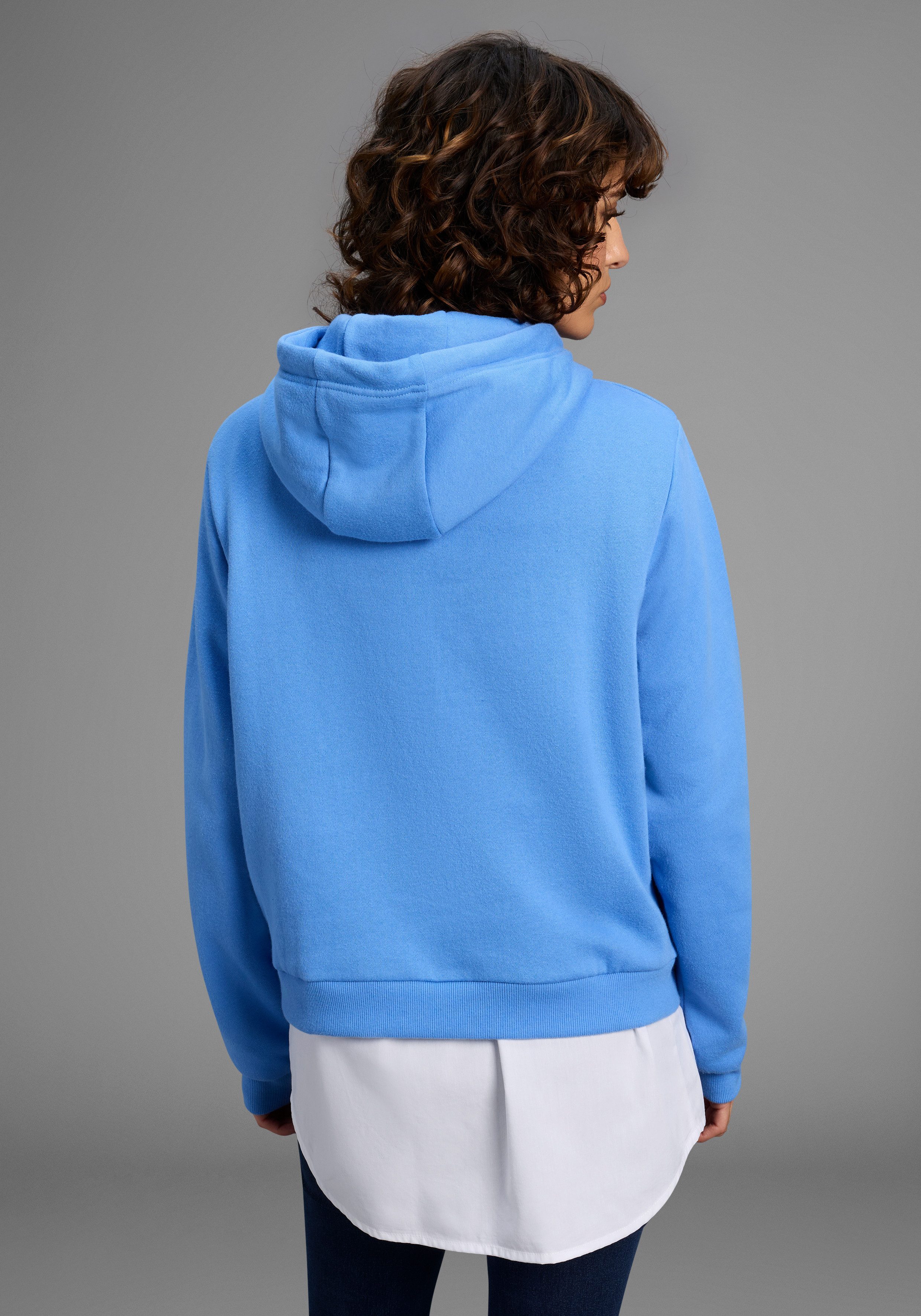 DELMAO Kapuzensweatshirt Angeraute Baumwollmischung mit Kapuze günstig online kaufen