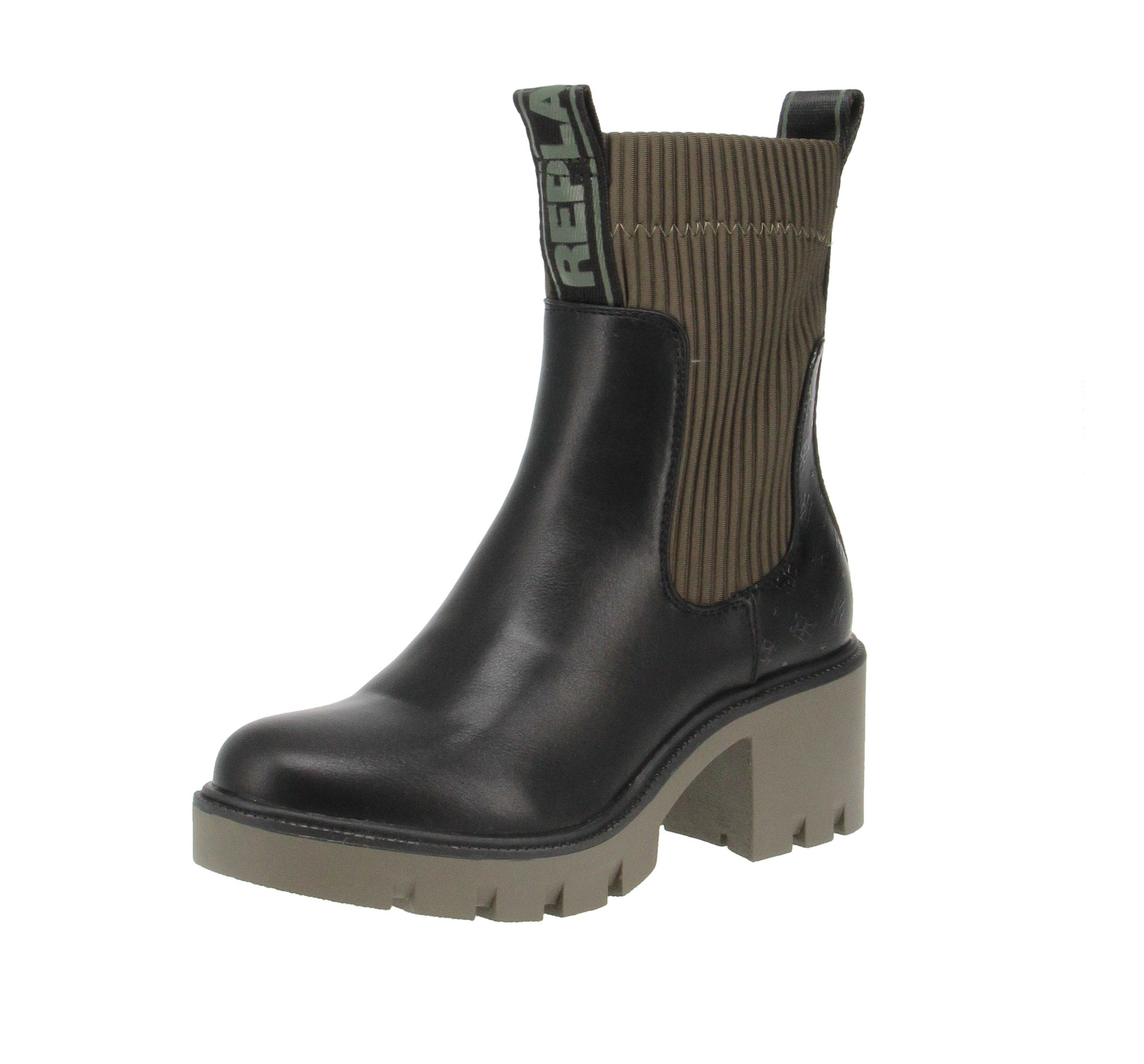 Replay GWN68.C0008S-1659BlackMilGrn-36 Stiefel