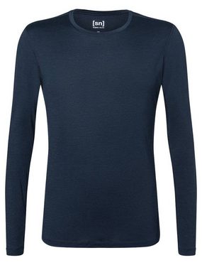 SUPER.NATURAL Langarmshirt Merino Funktionsunterwäsche M BASE LS 175 pflegeleichter Merino-Materialmix