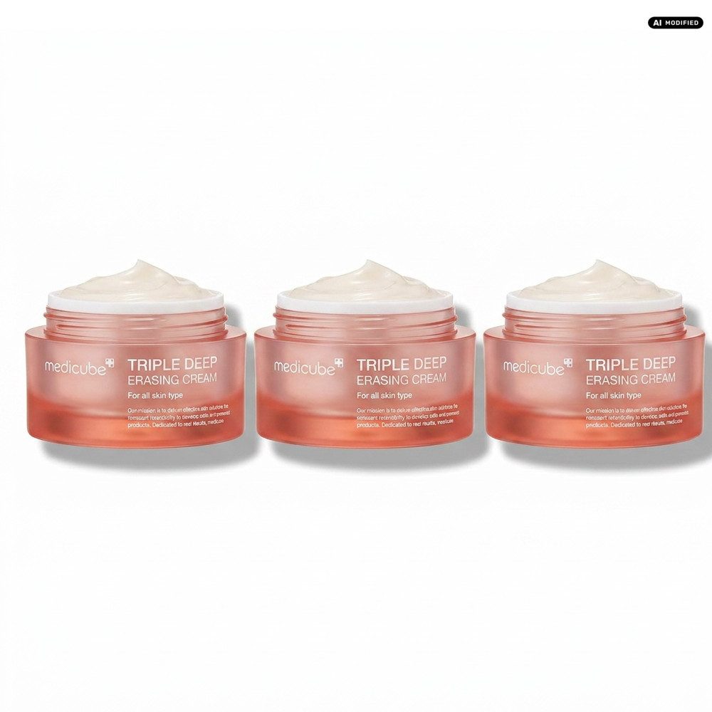 Medicube Gesichtsserum Medicube Triple Collagen Cream 3er Set, Vorteilspack für intensive Anti-Aging Pflege