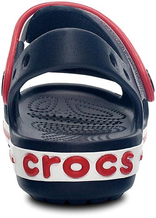 Crocs mit Klettverschluss Crocband navy-rot Badesandale praktischem