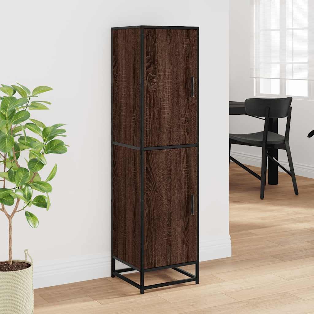 vidaXL Highboard Highboard Braun Eichen-Optik 35,5x35x139cm günstig online kaufen
