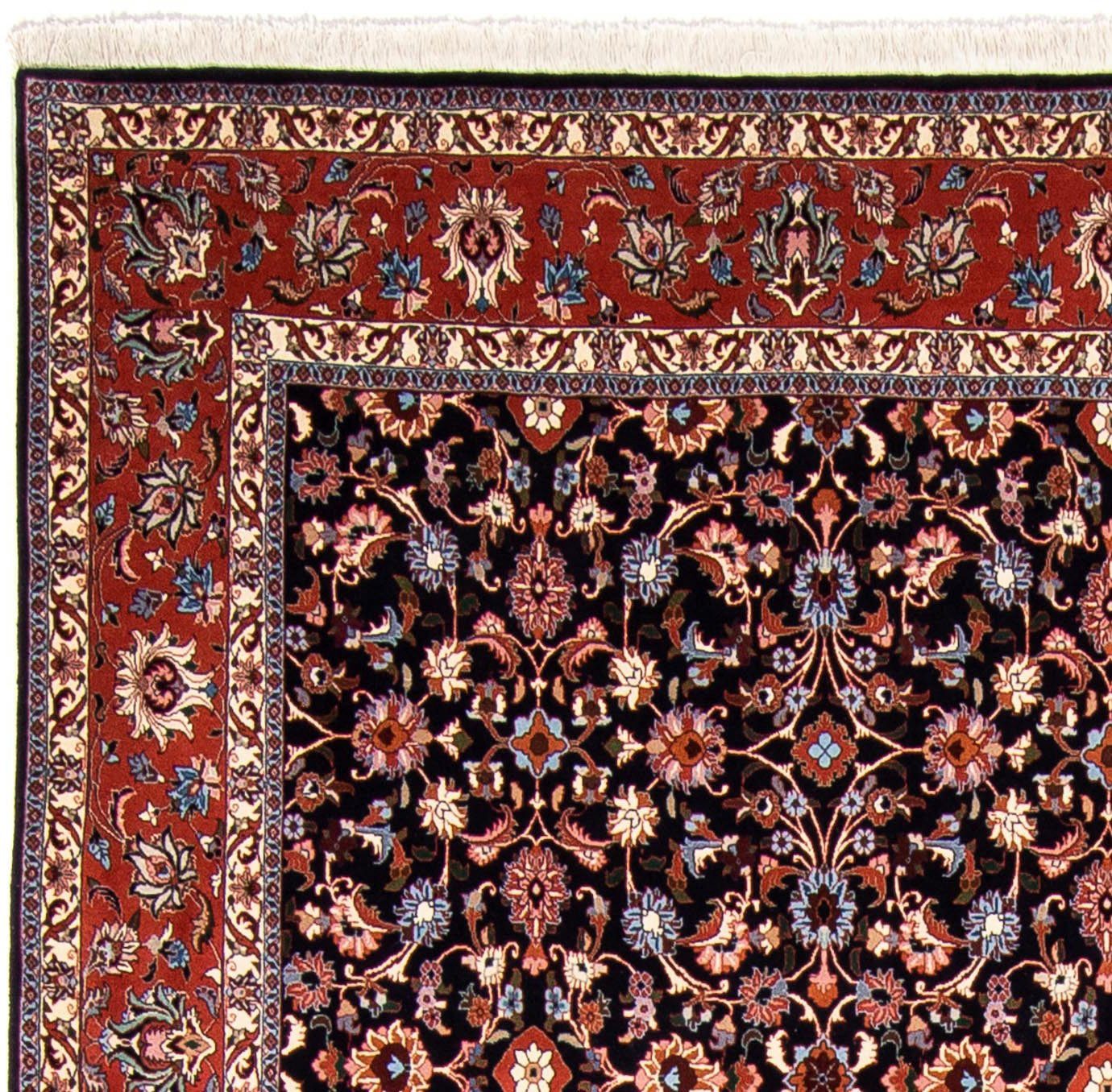 Orientteppich Perser - Bidjar - Zertifikat rechteckig, - Wohnzimmer, 15 Handgeknüpft, x 243 mm, Höhe: dunkelblau, morgenland, cm 350 Einzelstück mit