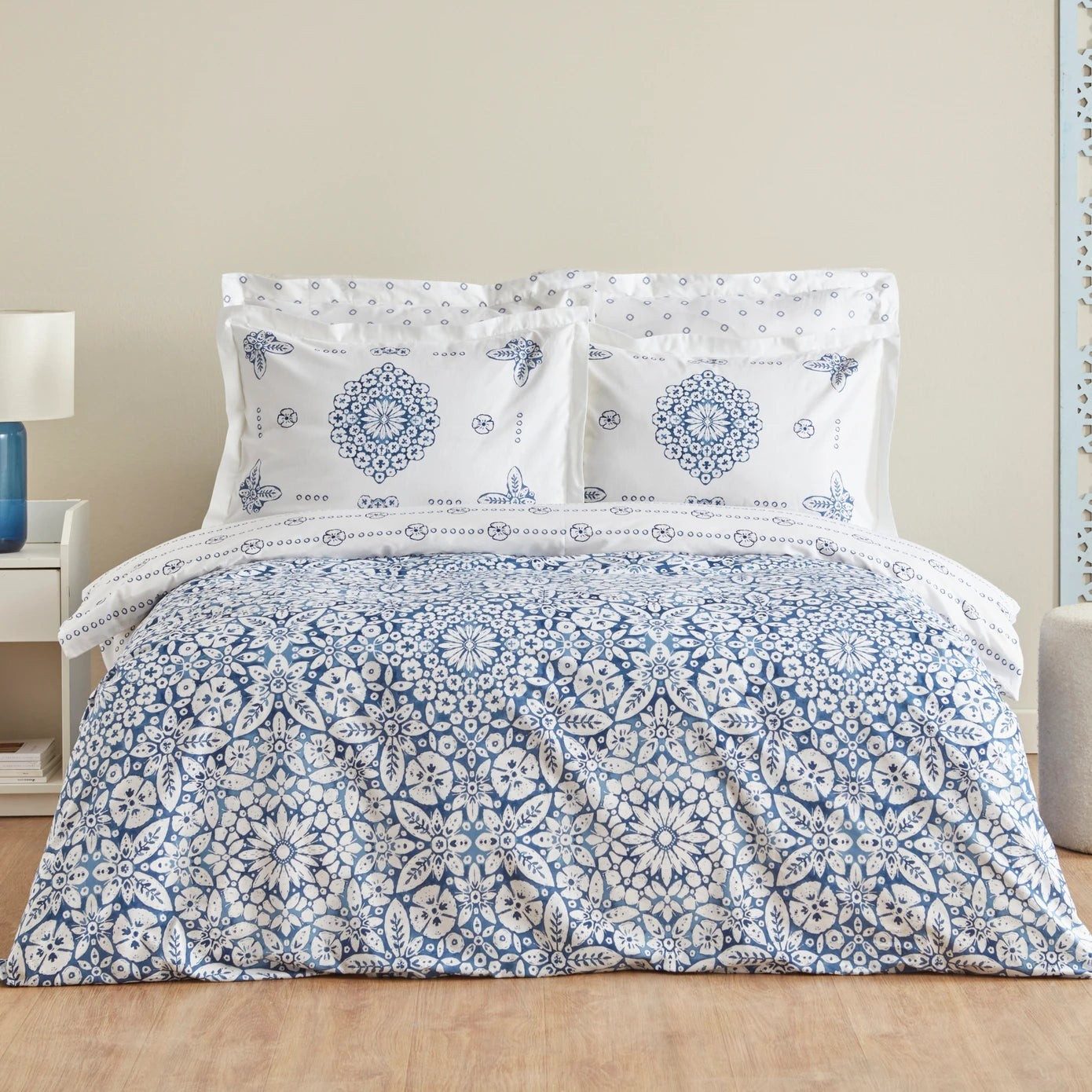 Karaca Bettwäsche Karaca Home Ida blau günstig online kaufen