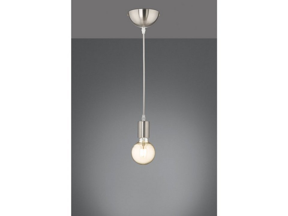 TRIO LED Pendelleuchte, Dimmfunktion, LED wechselbar, Warmweiß,  minimalistisch-e Edison Esstisch-lampe hängend über Kücheninsel, Ø12cm