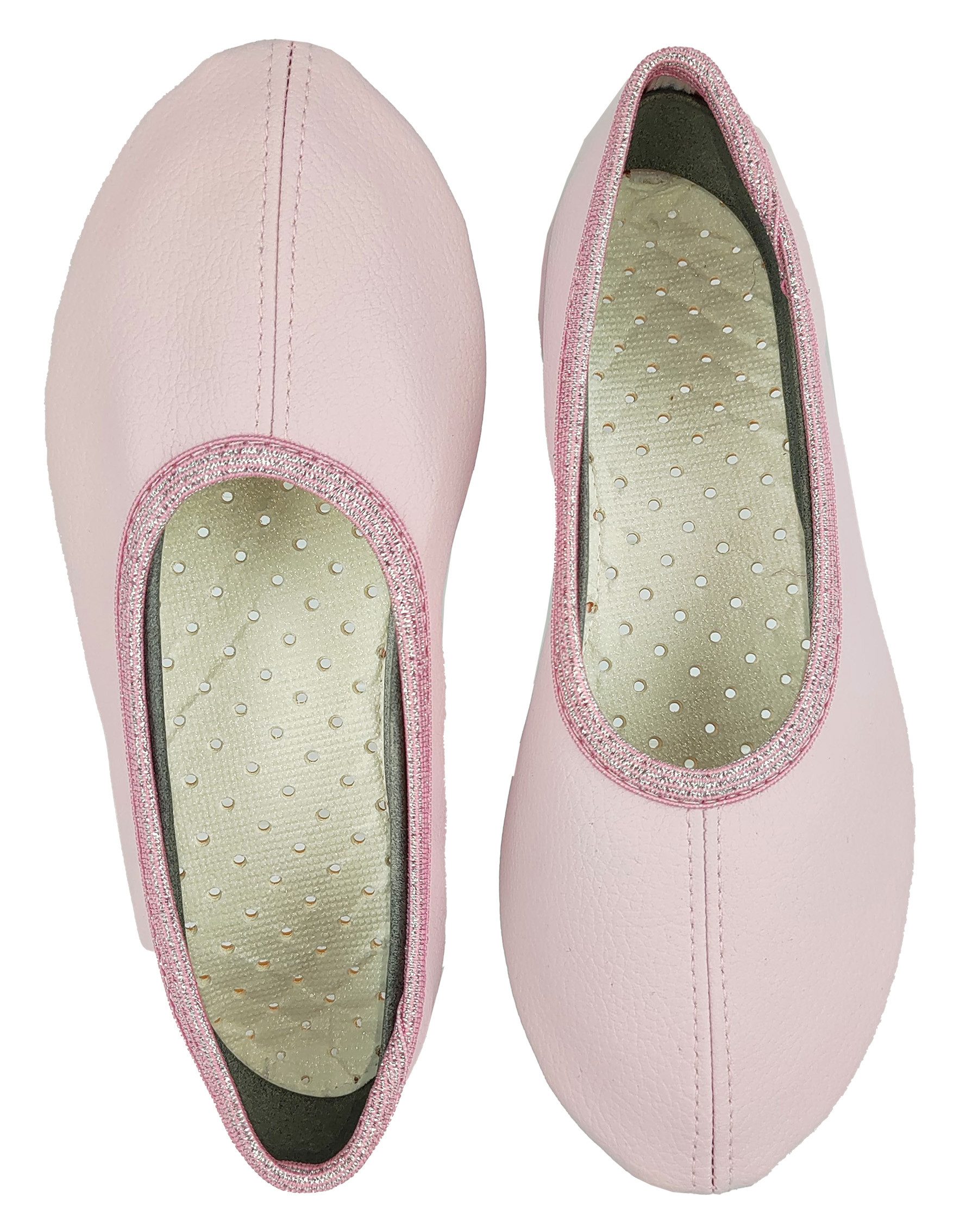 Schläppchen Chance aus veganem Leder, perforierte Gummisohle Gymnastikschuh