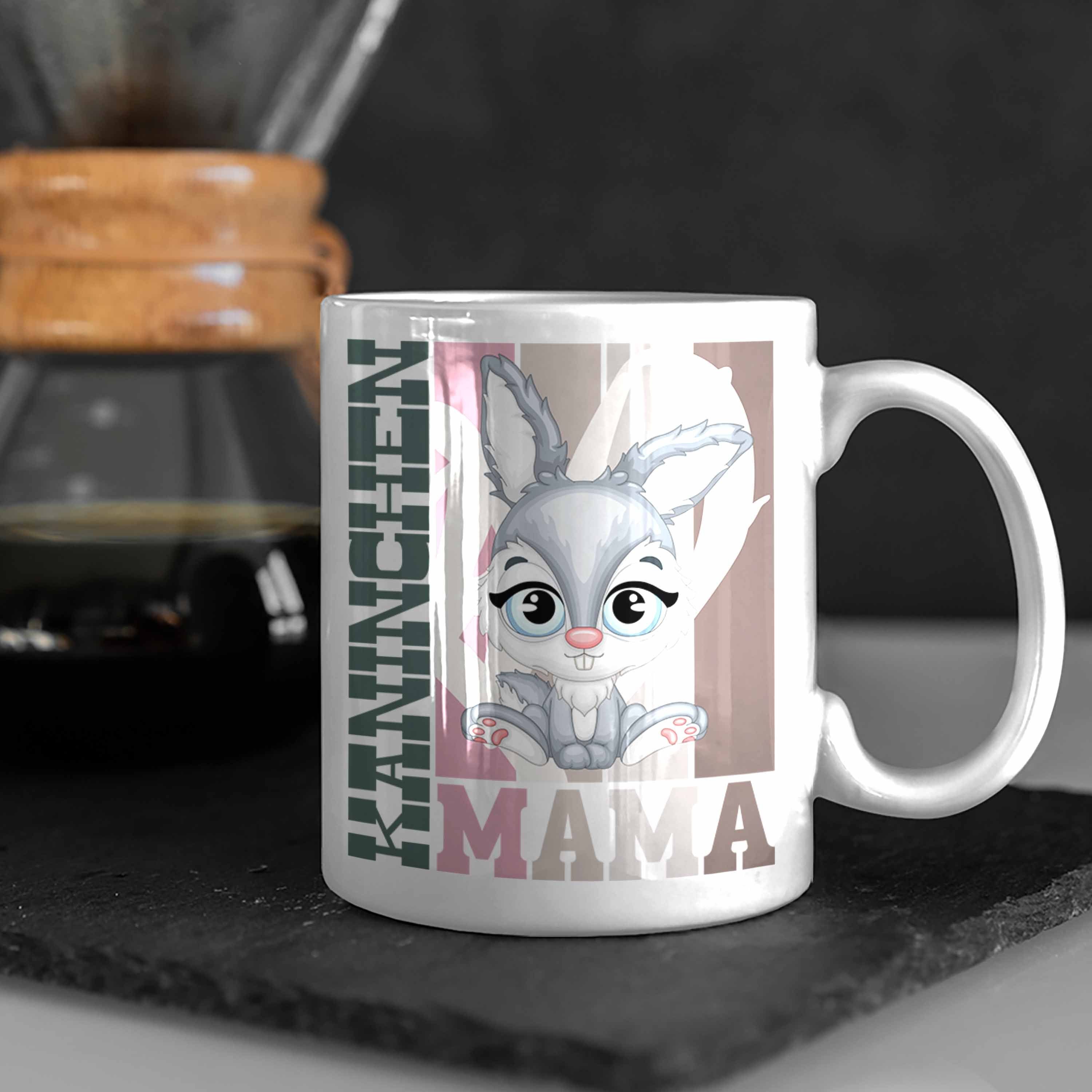 Kaninchen Tasse Hasen Mama Weiss Trendation Geschenk Besitzerin - Trendation Tasse Spruch für
