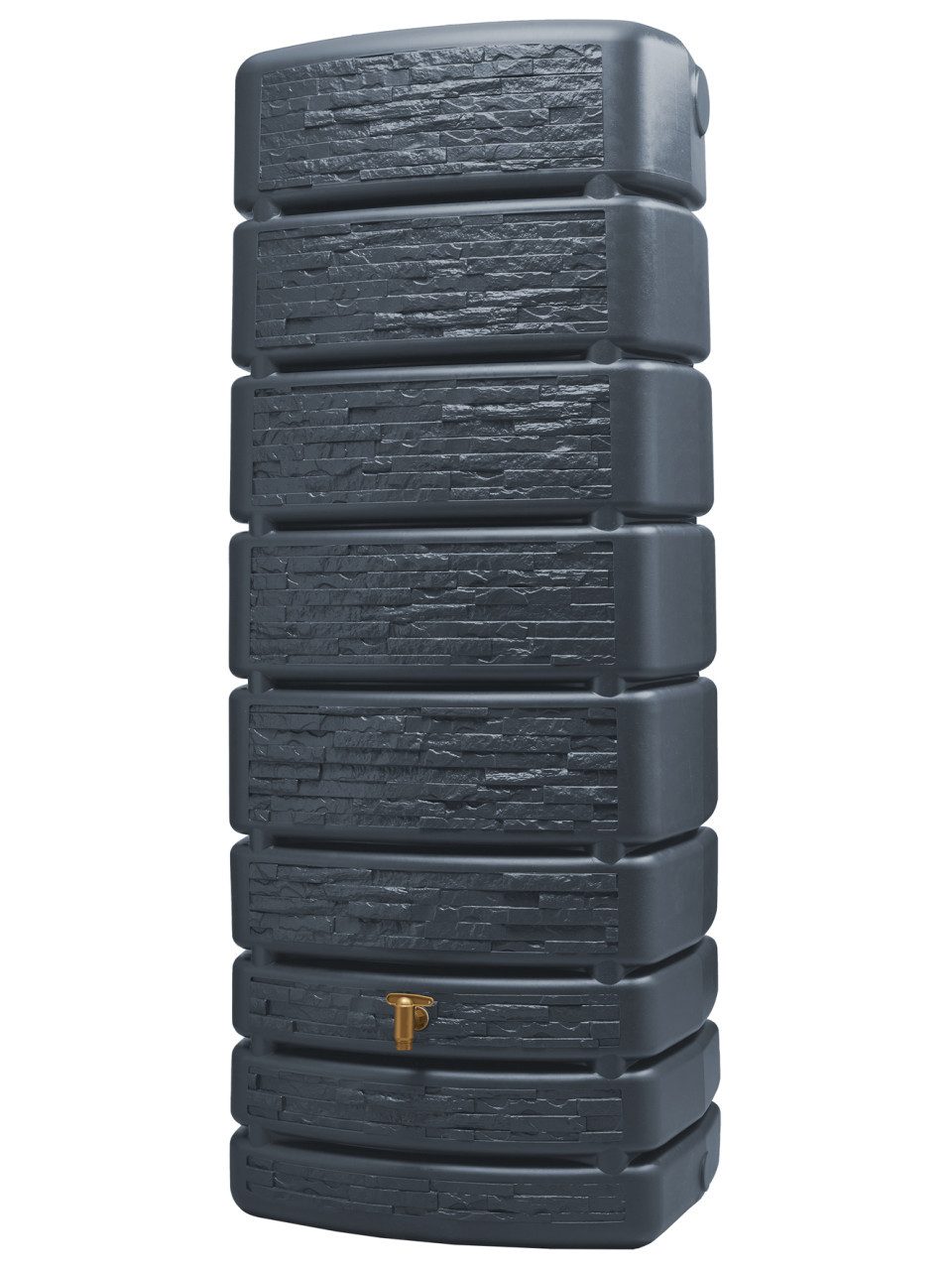 4rain Wassertank 4rain Regenwasser-Wandtank Slim graphitgrau 500 L