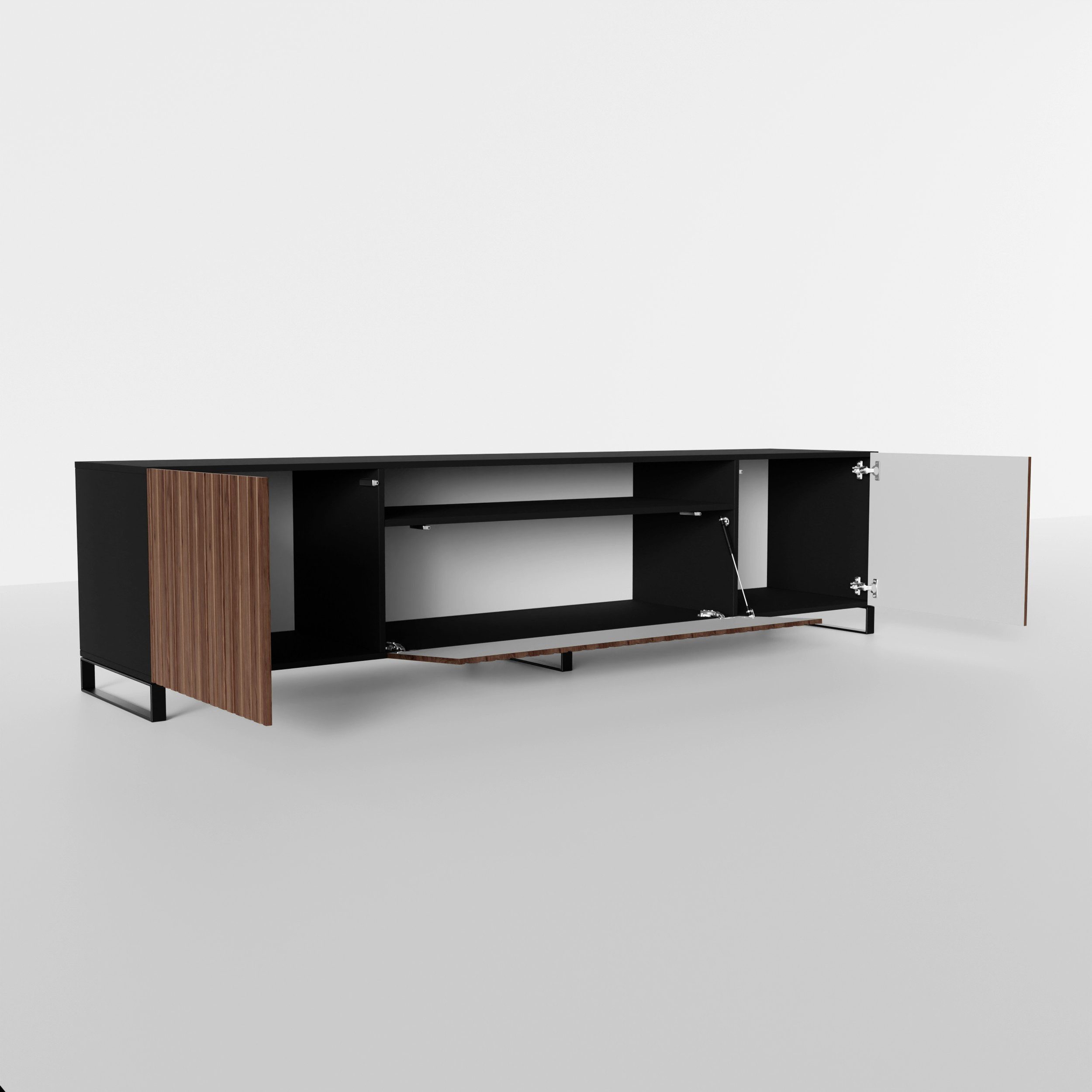 Beautysofa TV-Schrank Modernes RTV-Kabinett mit gefrästen günstig online kaufen