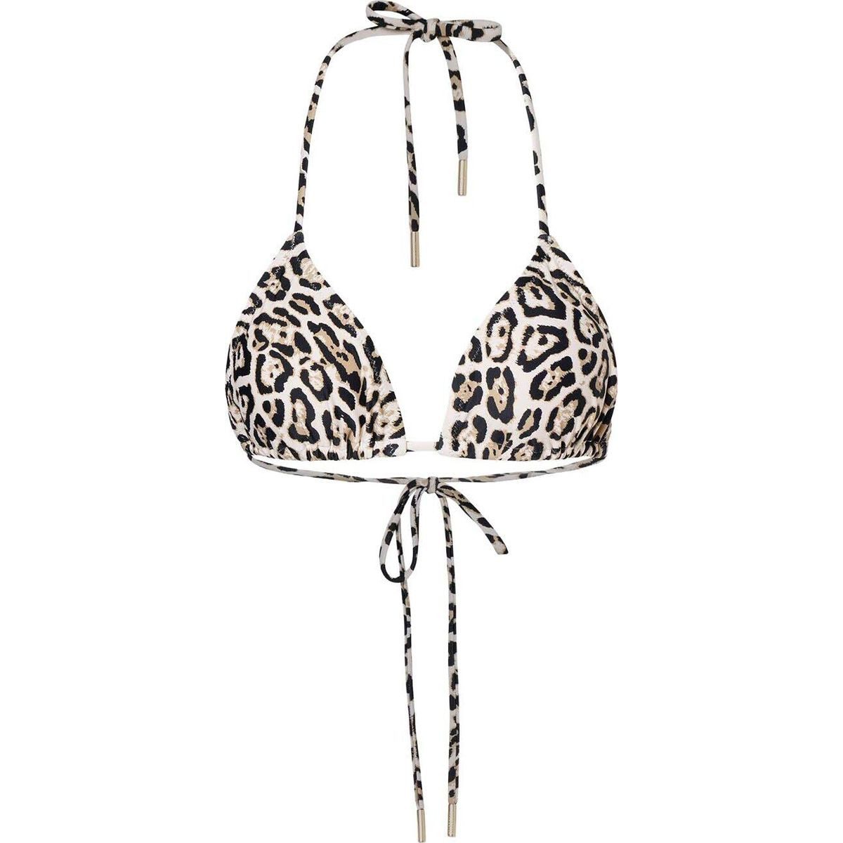 Goldbergh Badeanzug Elixer Bikini top Stilvolles Bikinioberteil mit Jaguar-Muster, Powerstretch-Material