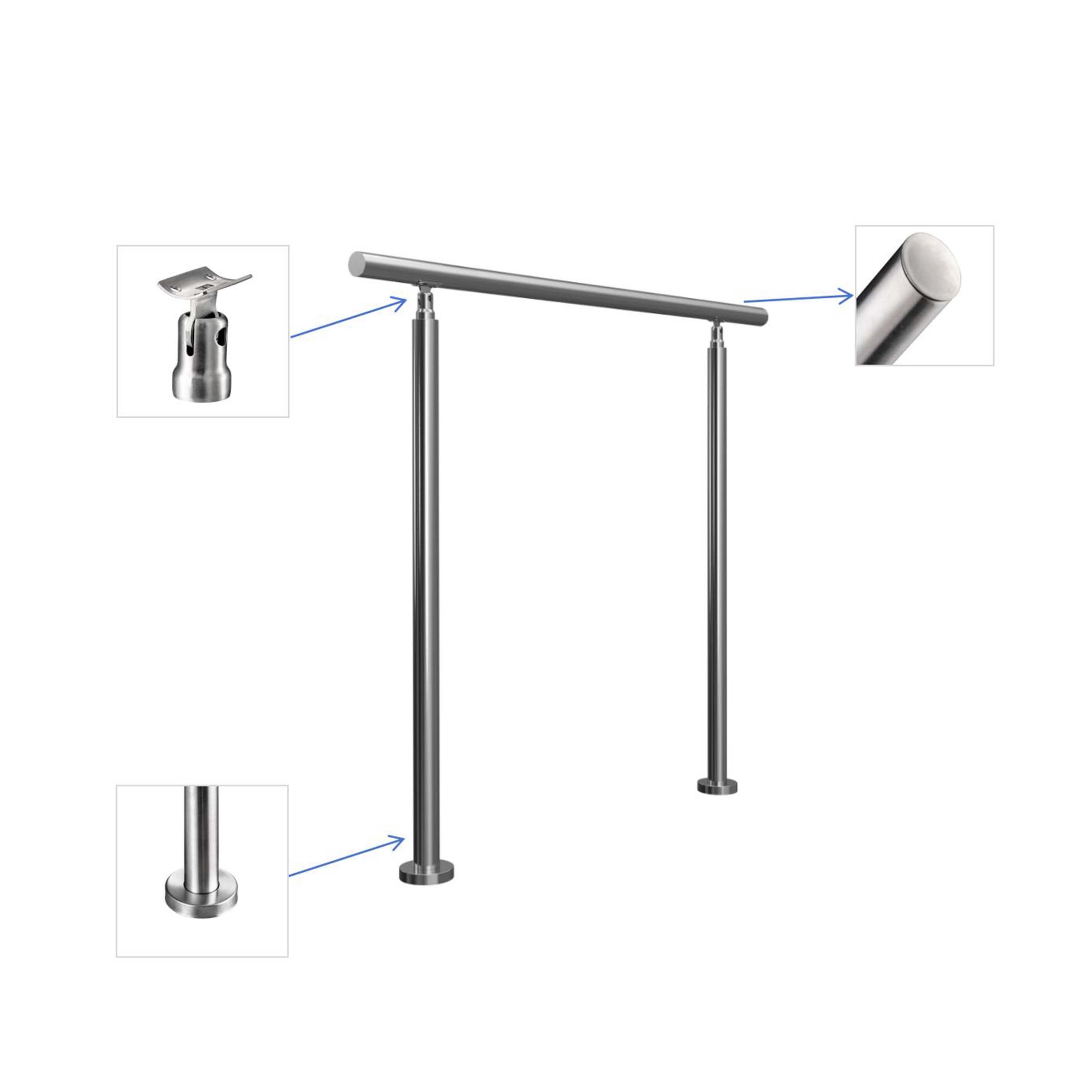 AICA Handlauf Geländer Edelstahl Handlauf, Treppengeländer, Eingangsgelände günstig online kaufen